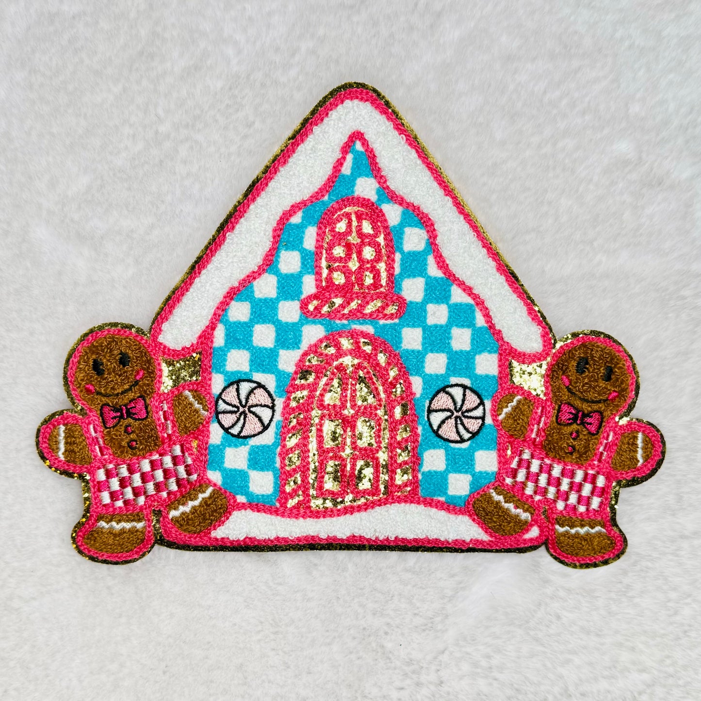 Girly Gingerbread House Patch