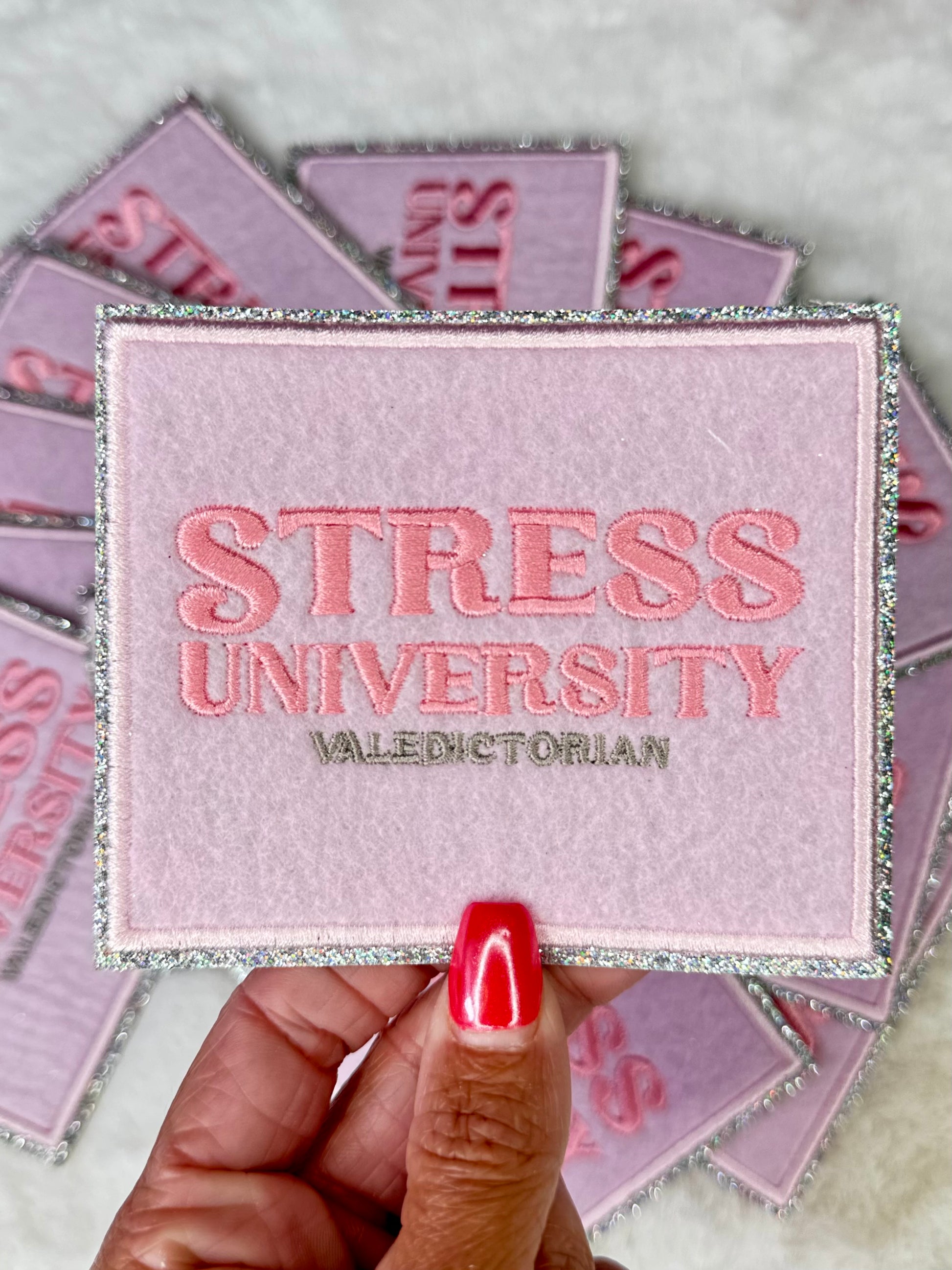 Stress University Embroidered Patch