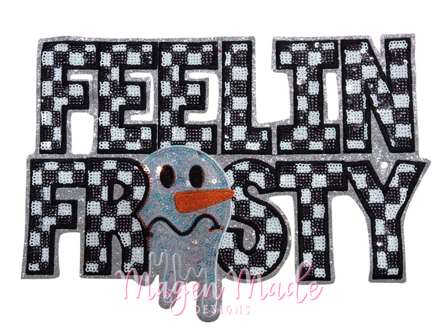 Feelin frosty sequins patch 