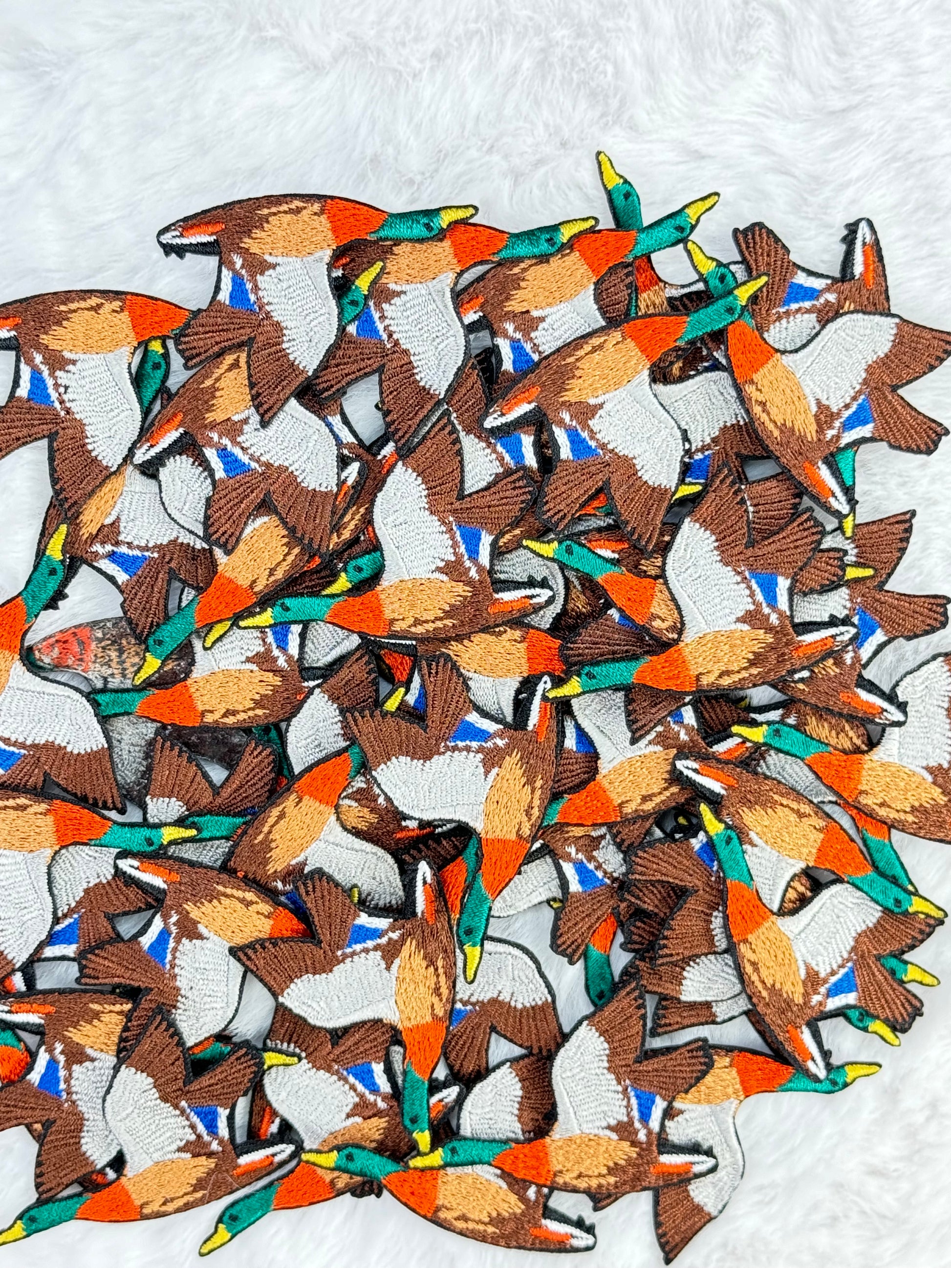 Flying Duck Embroidered Patch