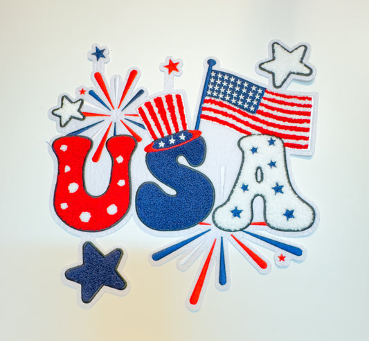 USA Chenille Patch