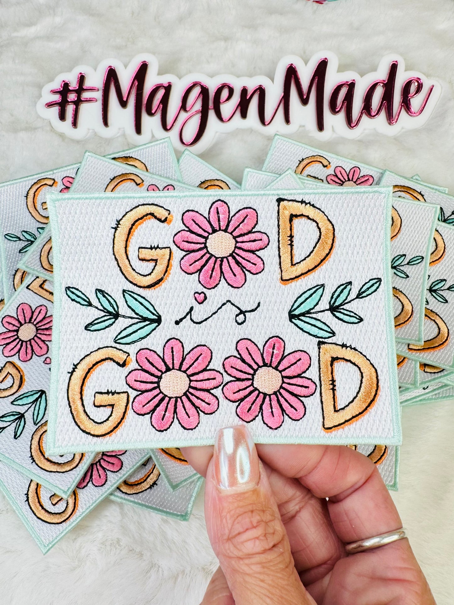 God Is Good Embroidered Patch