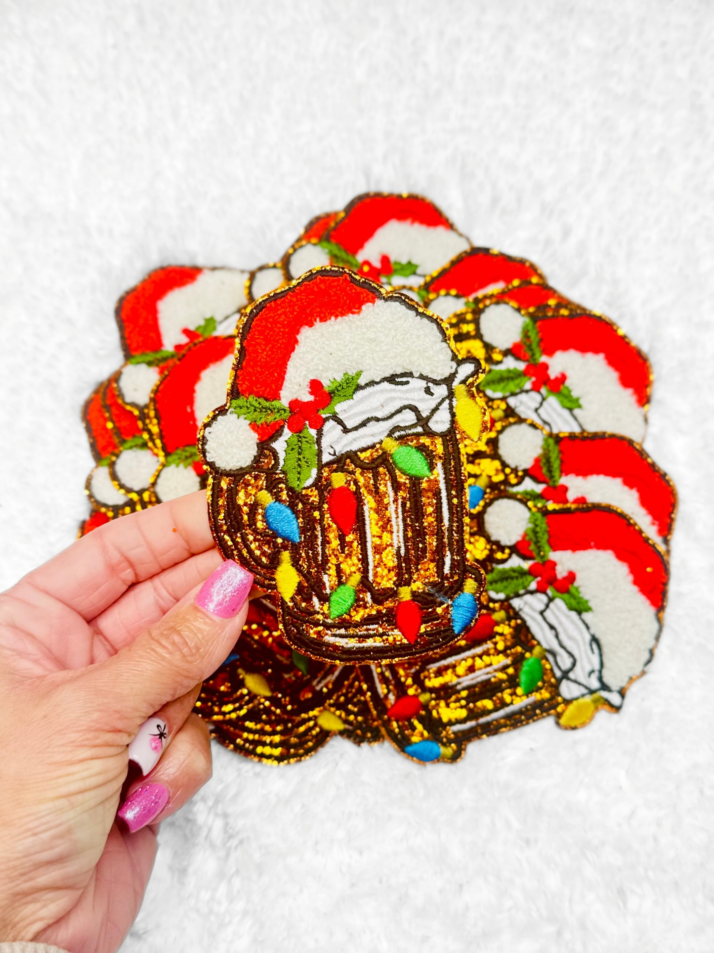 Holiday Mug Chenille & Embroidered Patch