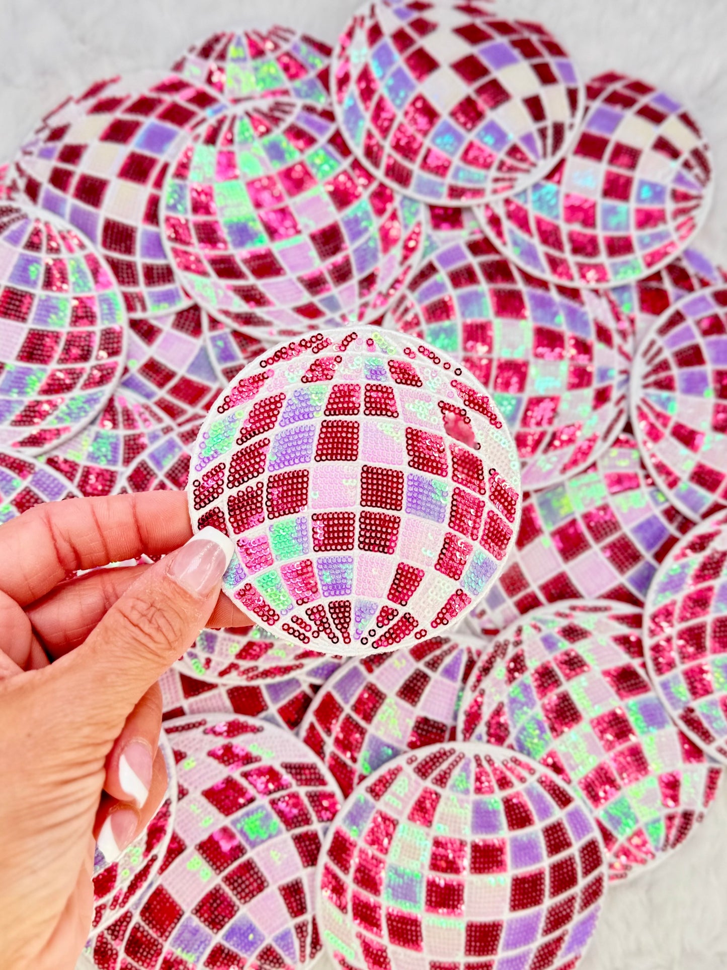 Disco Ball Sequin Patch