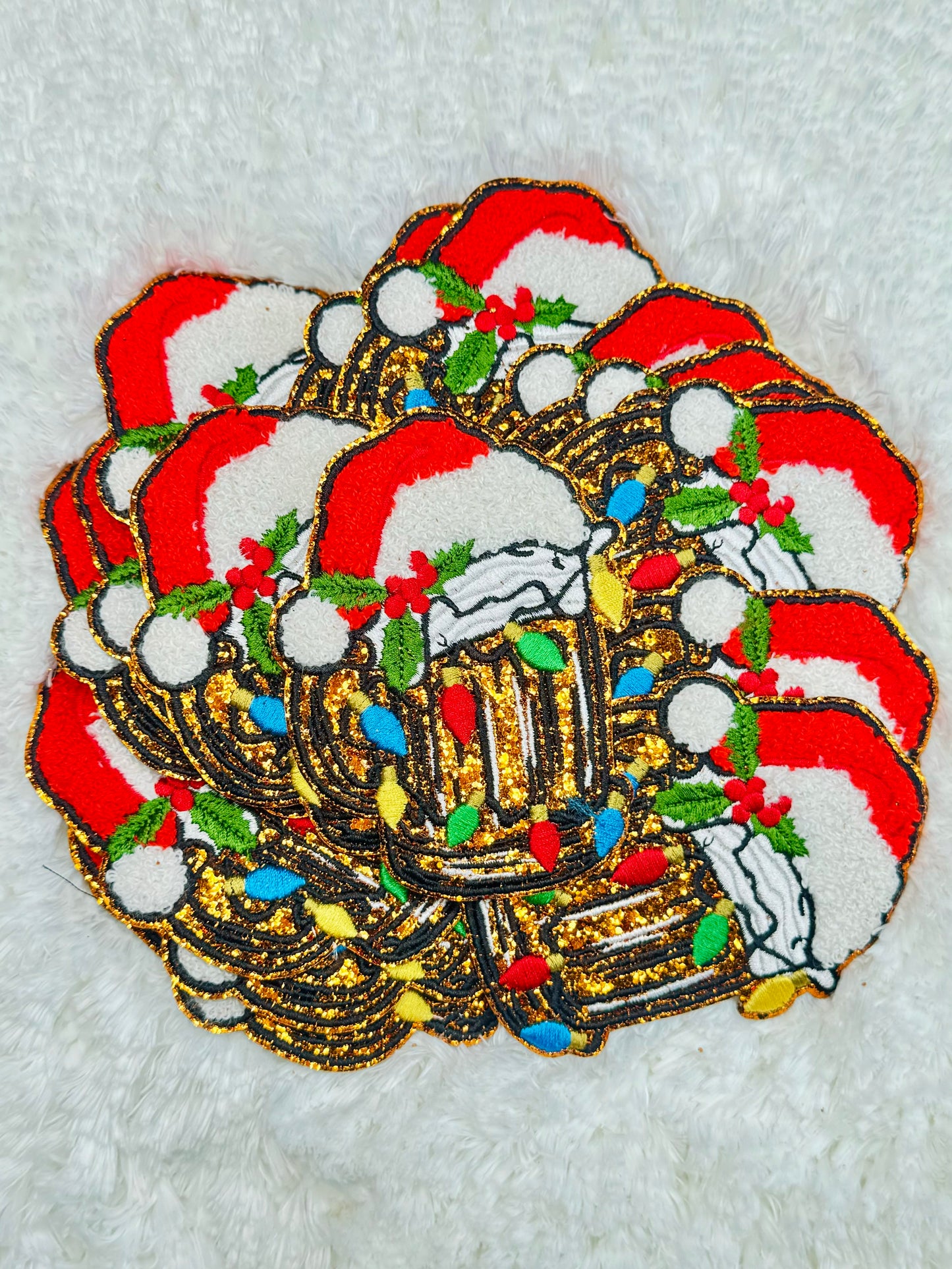 Holiday Mug Chenille & Embroidered Patch