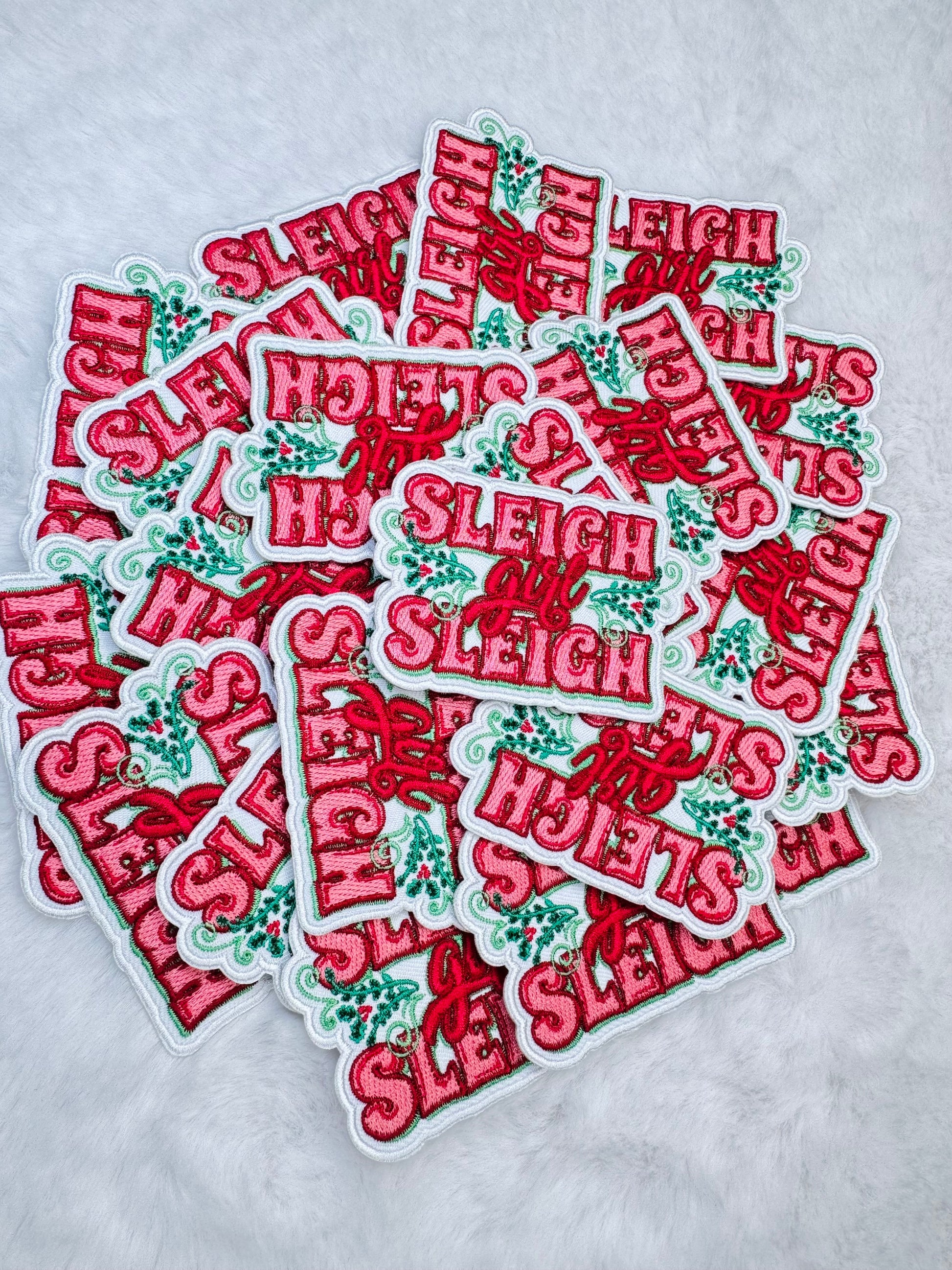 Sleigh Girl Sleigh Embroidered Patch