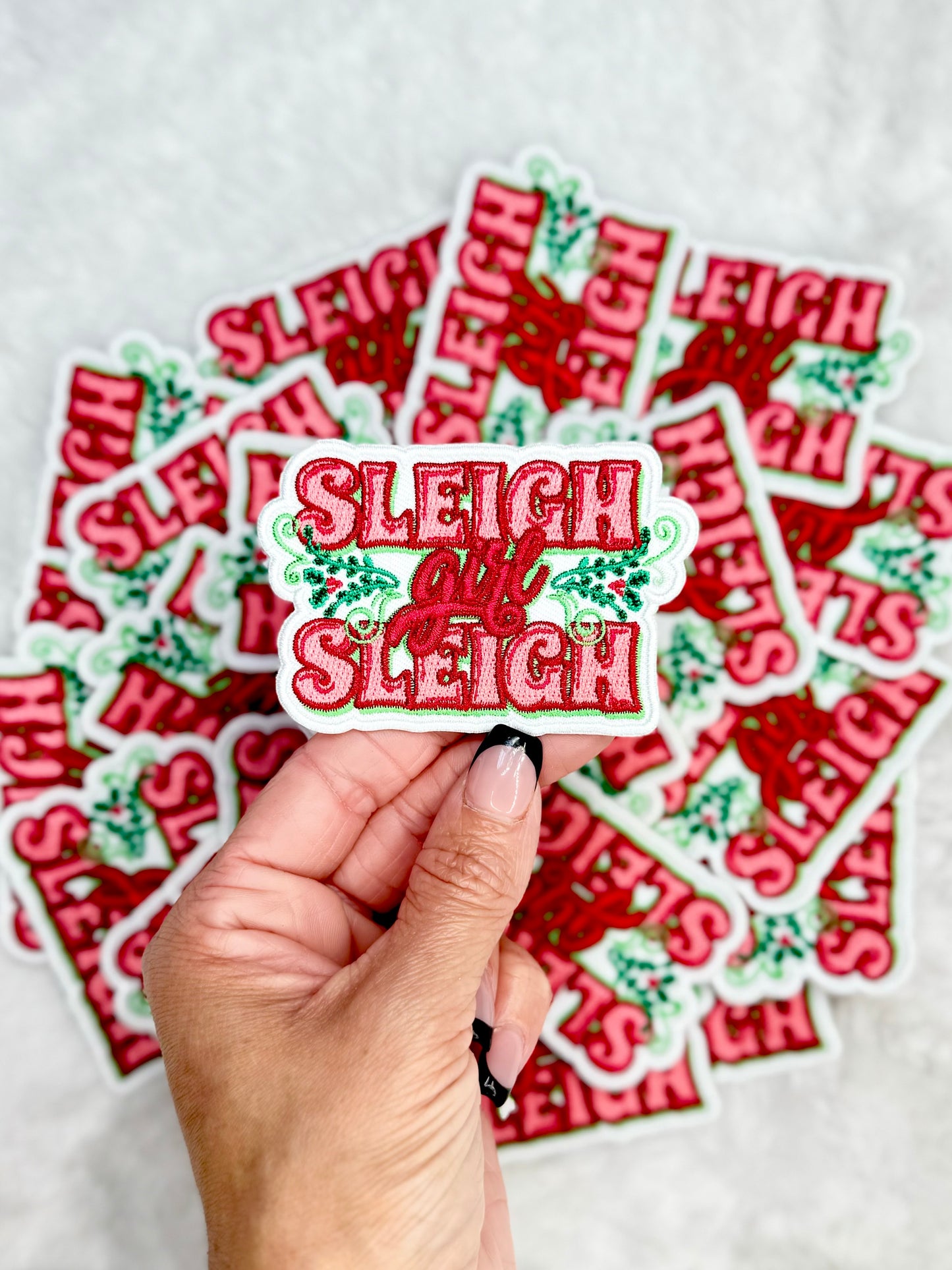 Sleigh Girl Sleigh Embroidered Patch