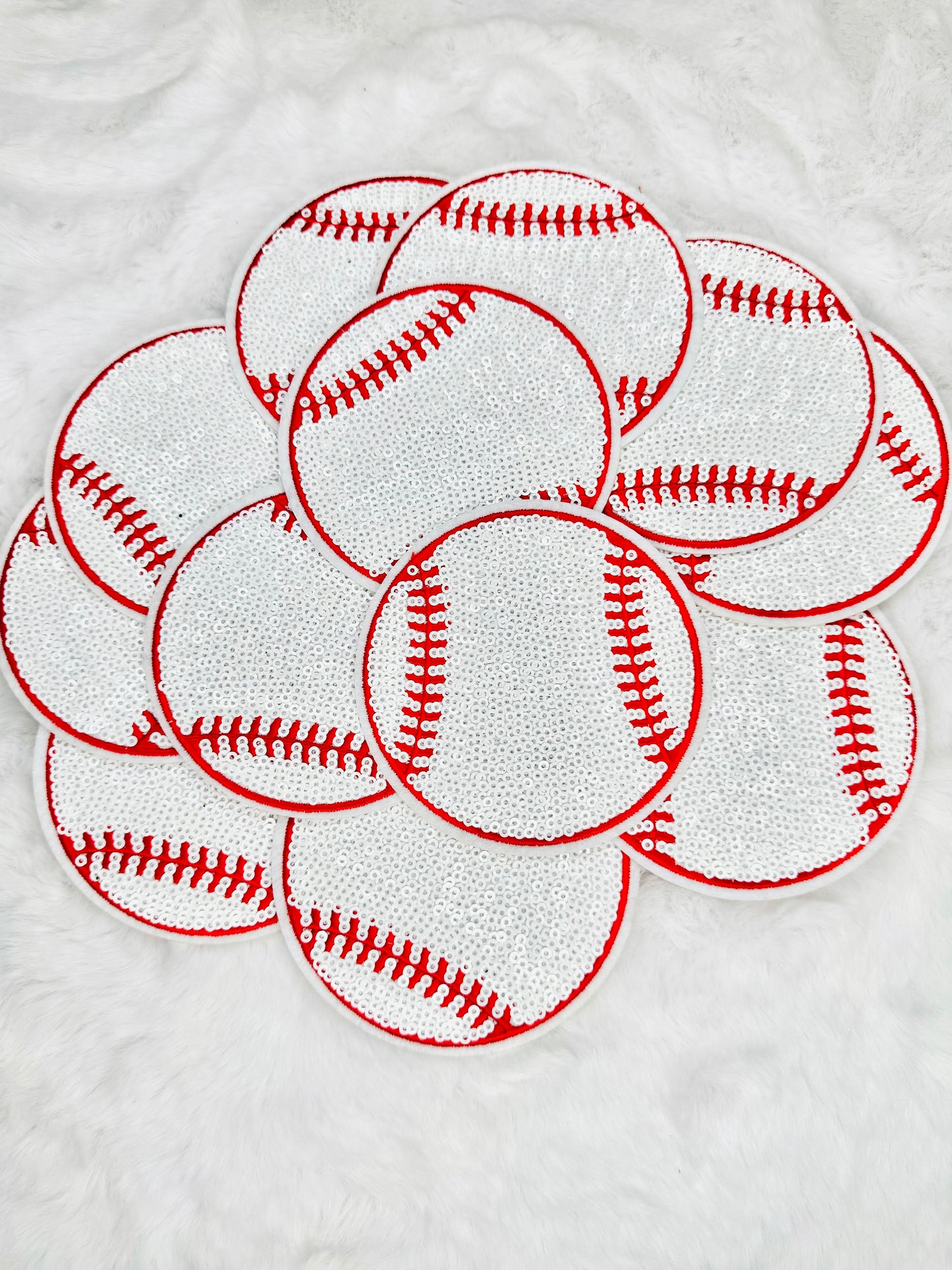 Baseball Sequin Patch