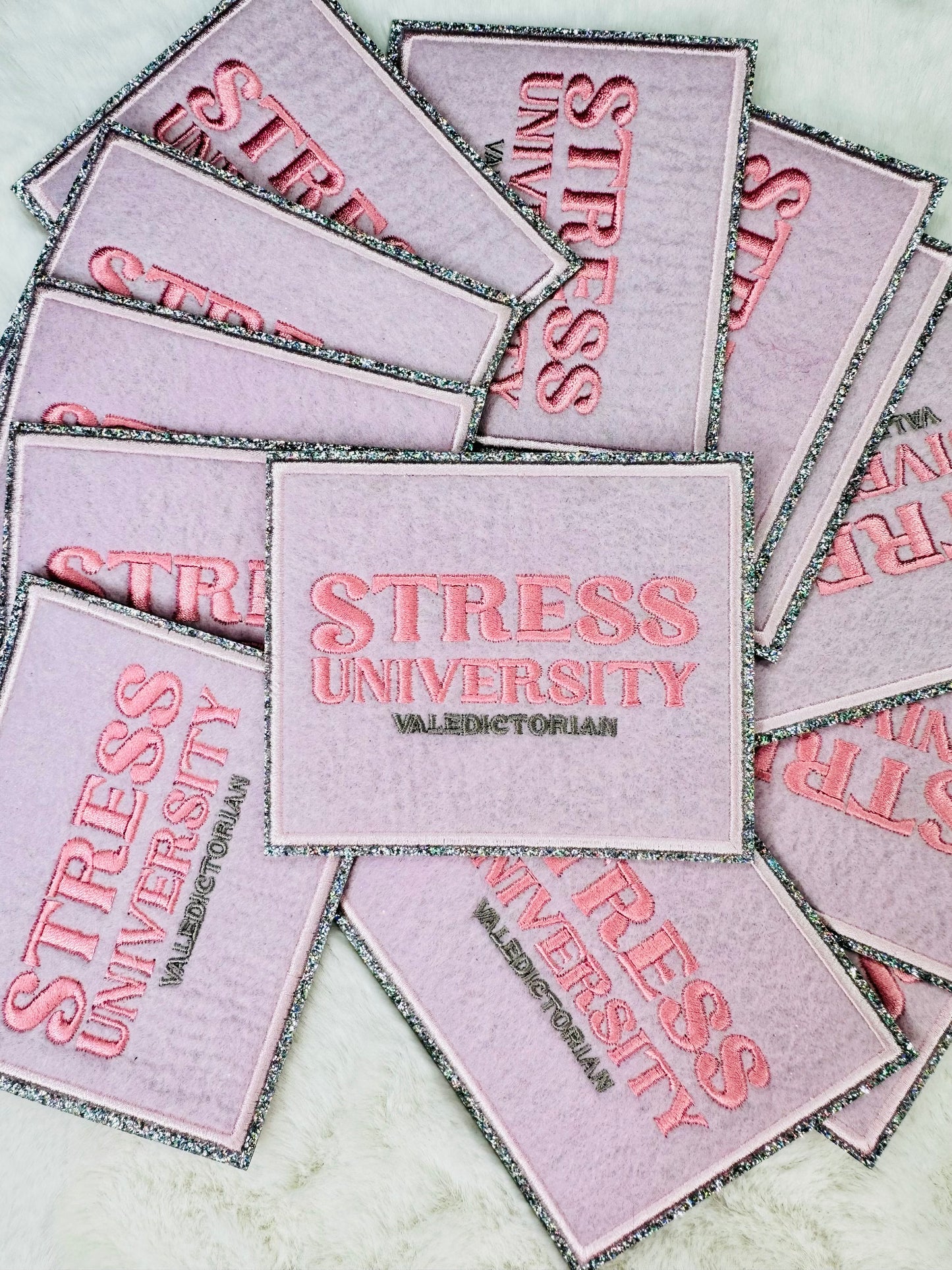 Stress University Embroidered Patch