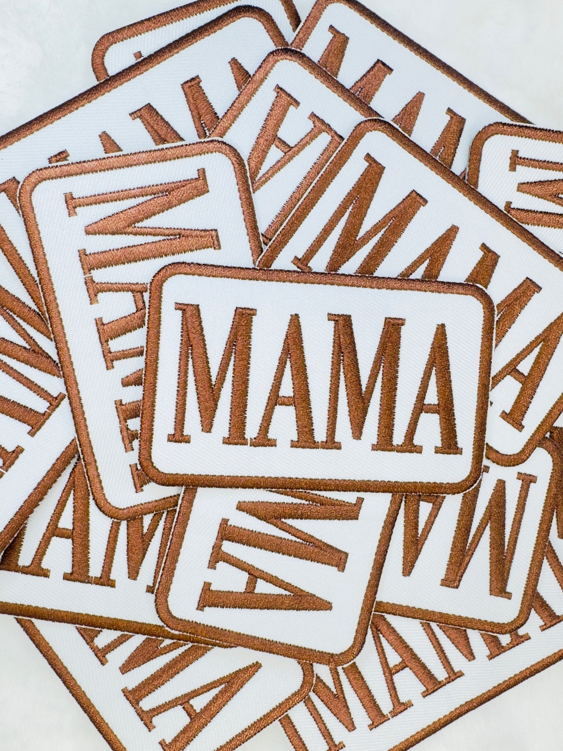 Brown Mama Embroidered Patch