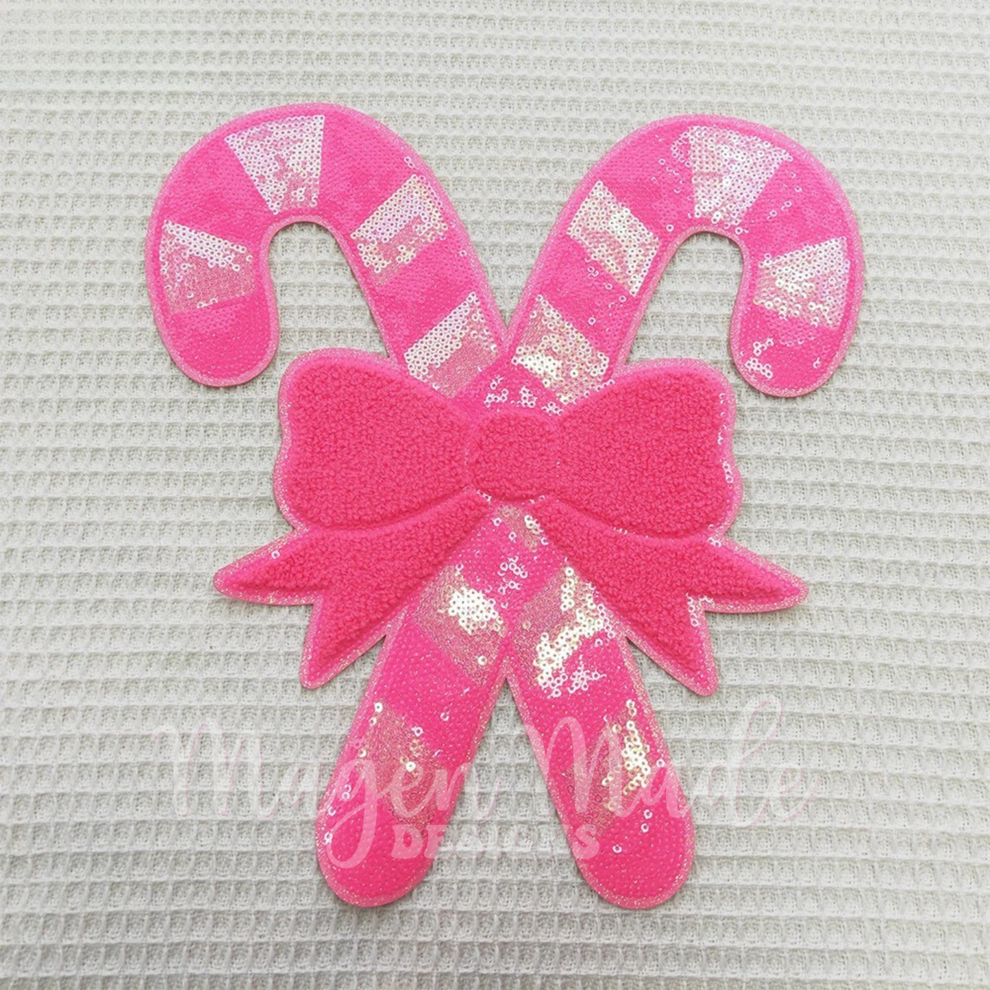 Preppy Pink Coquette Candy Candy Sequin Patch