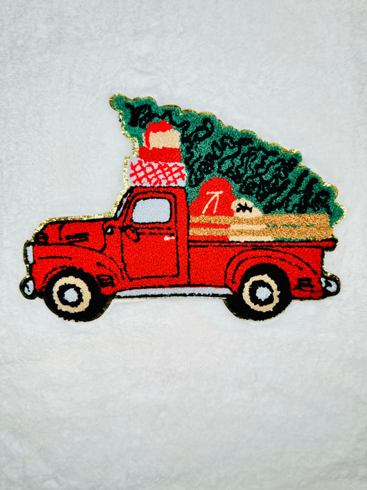 Holiday Truck Chenille Patch