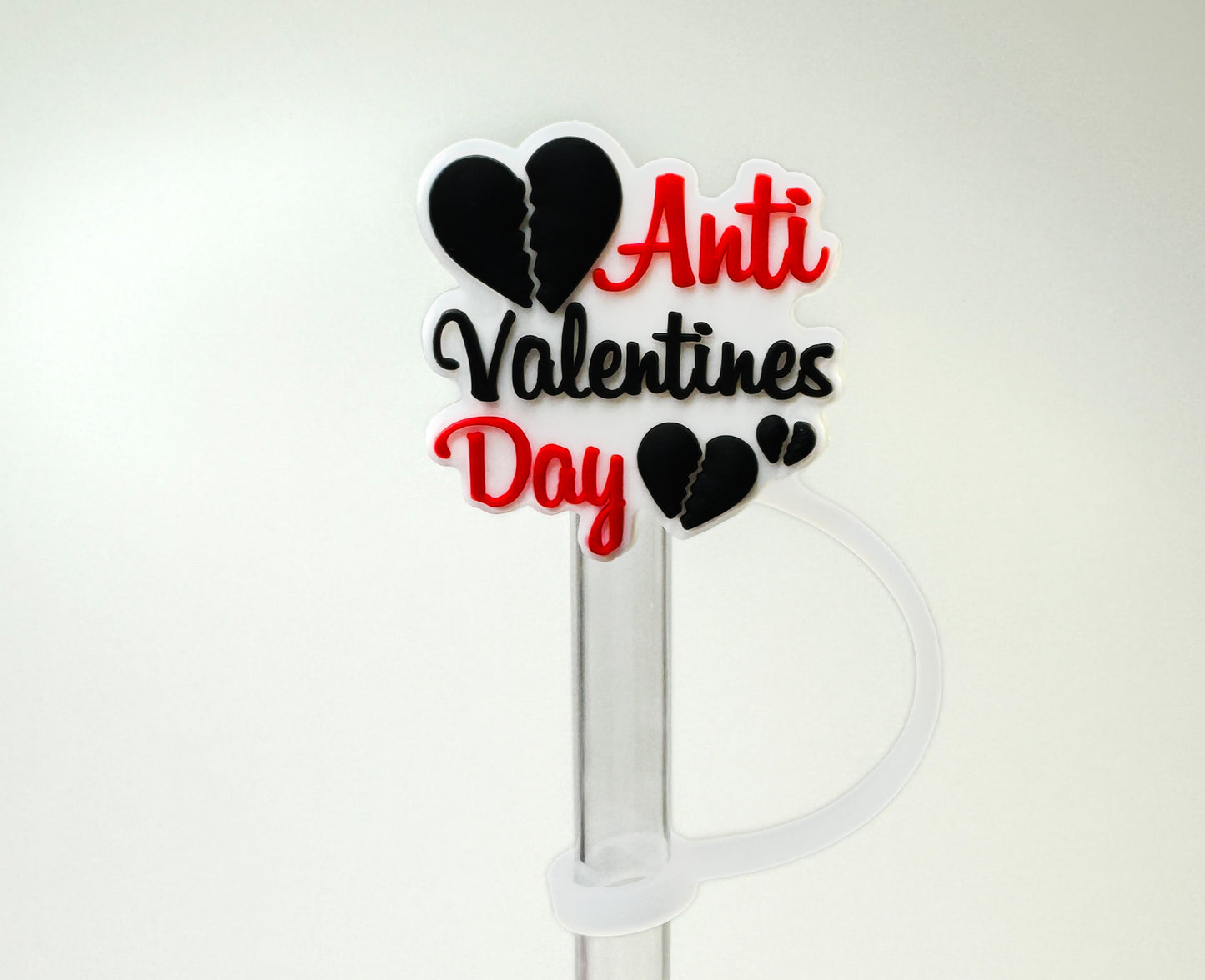 Anti Valntines Day Straw Topper