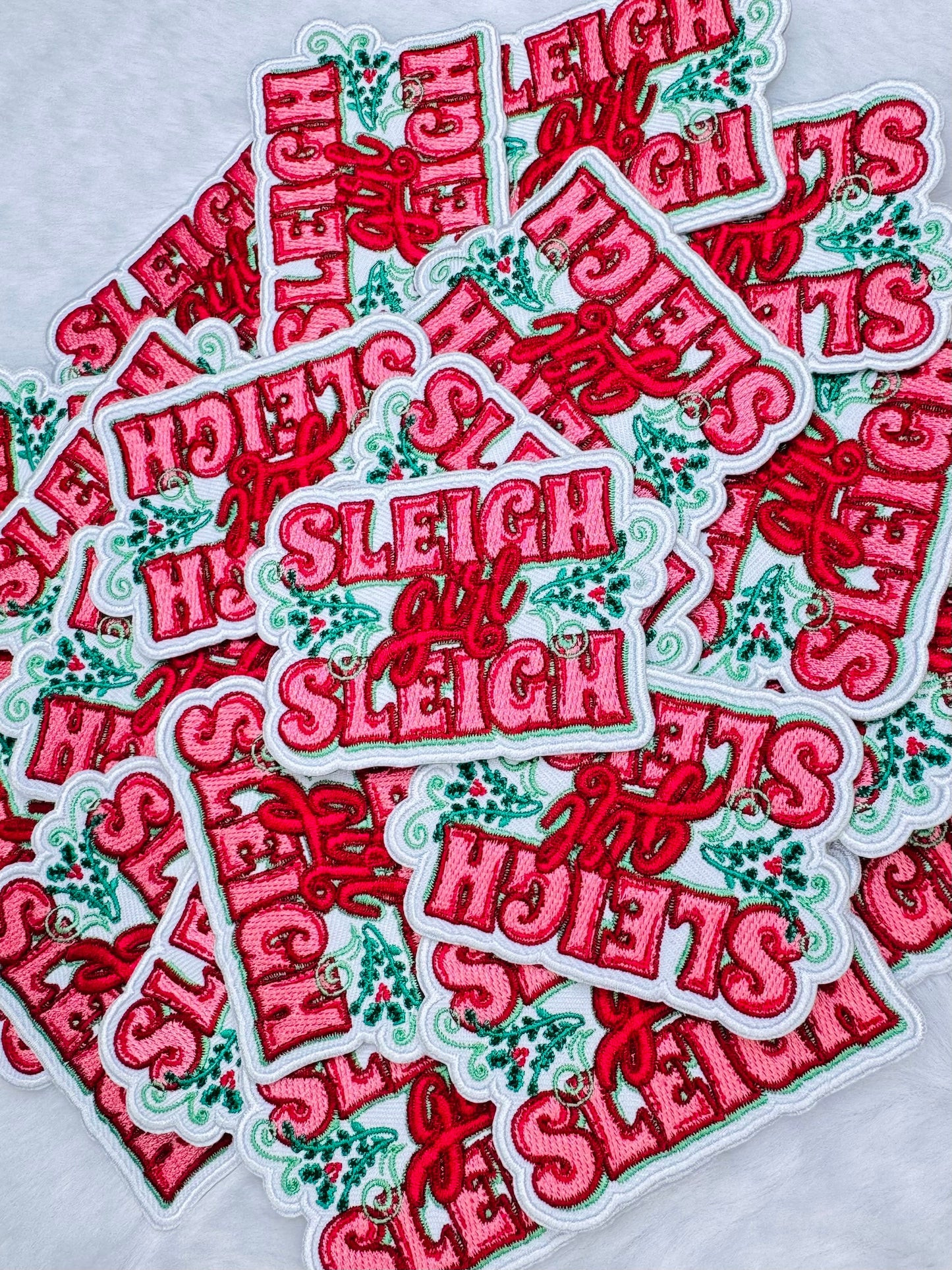 Sleigh Girl Sleigh Embroidered Patch