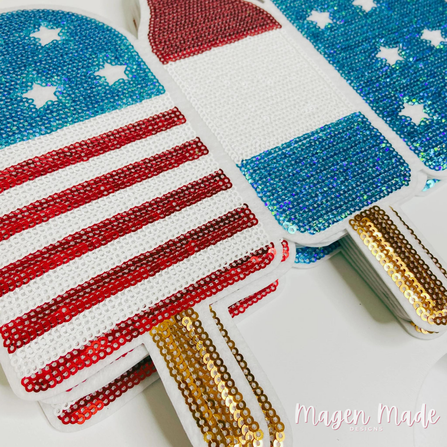 American popsicles sequin patch 