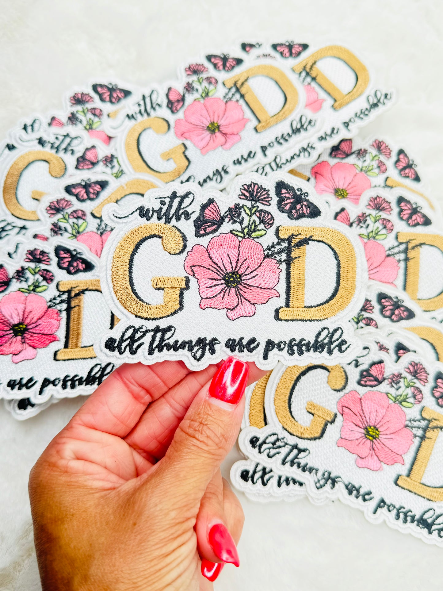 Through God All Things Are Possible Embroidered Patch