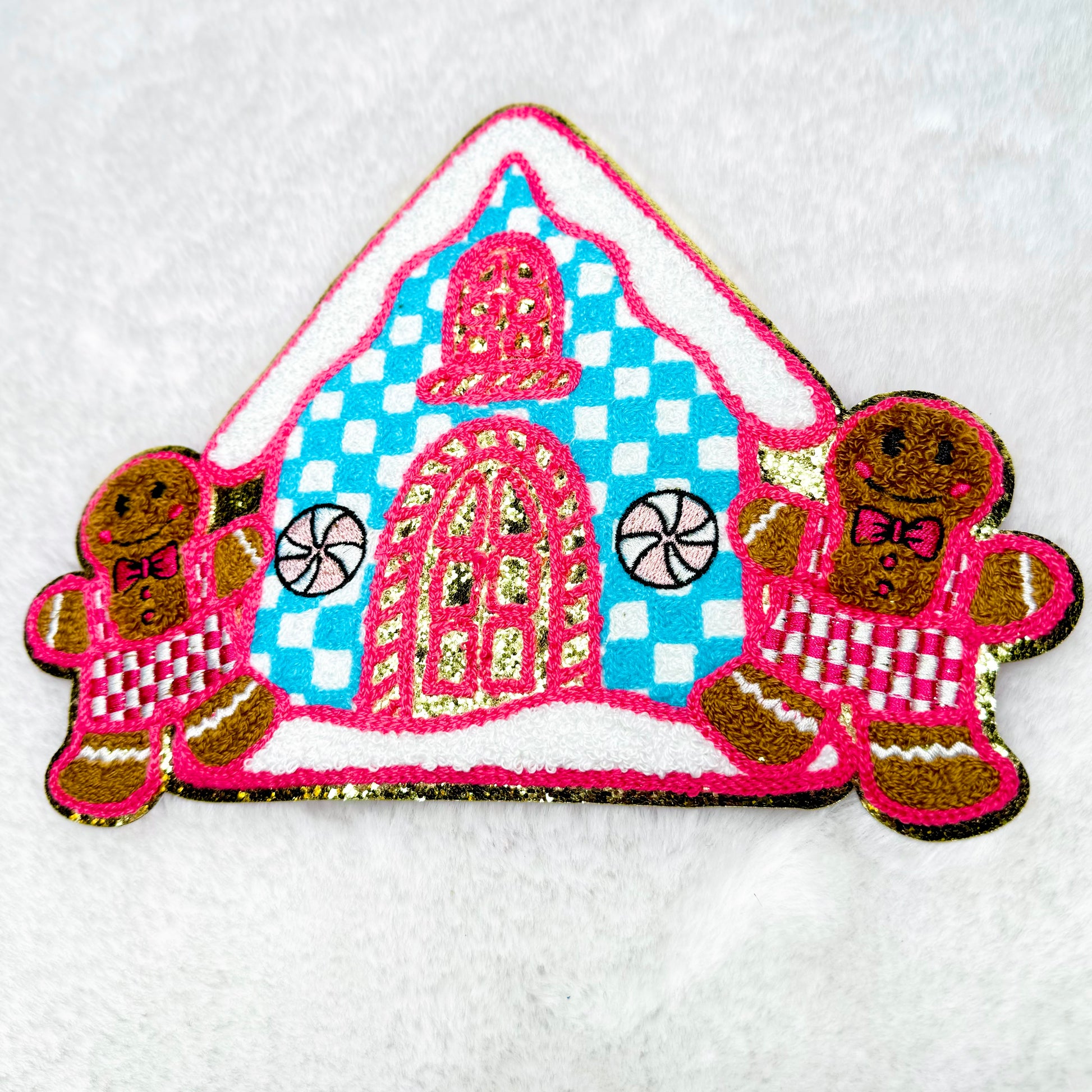 Girly Gingerbread House Patch