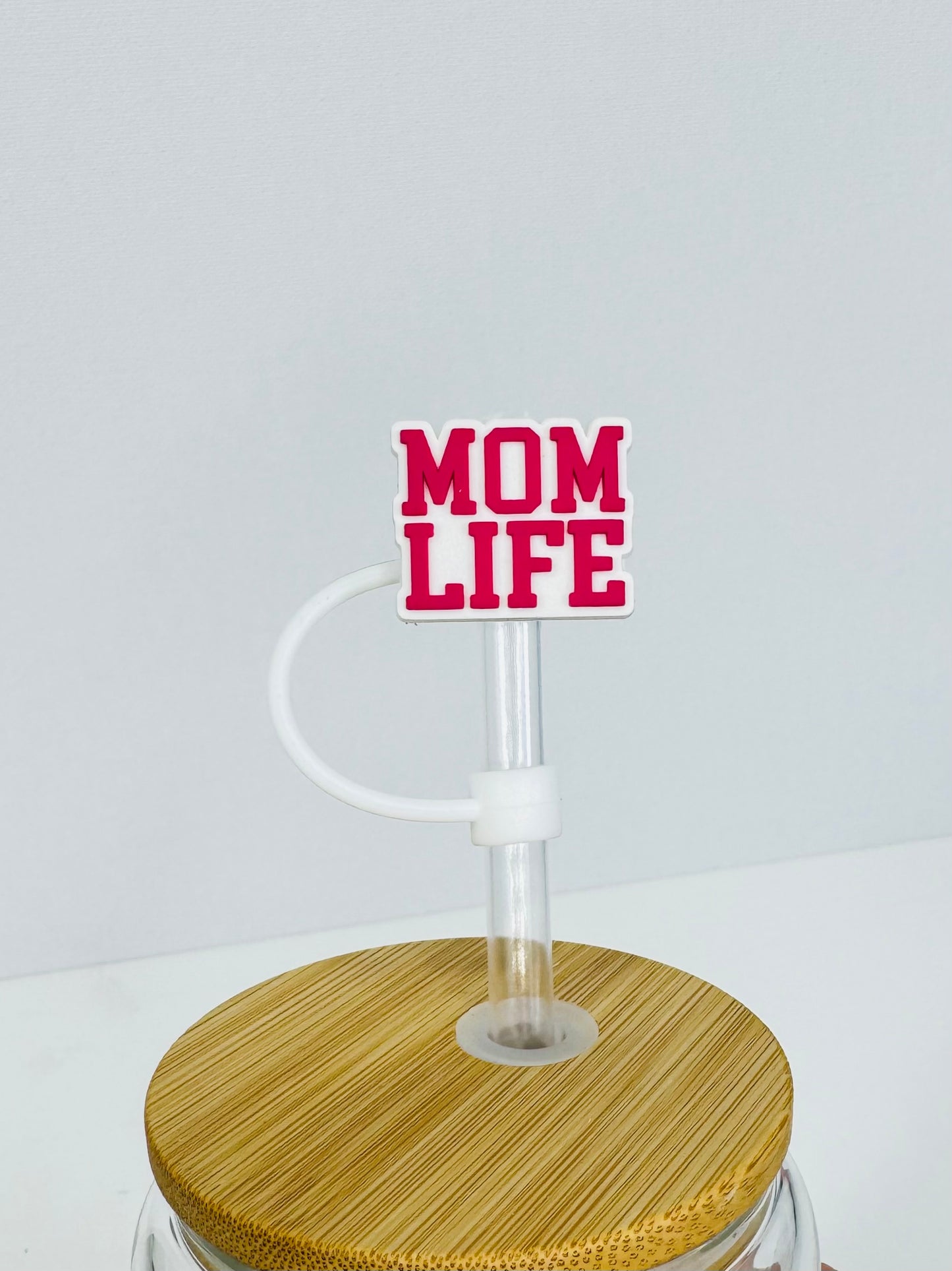 Pink Mom Life Straw Topper