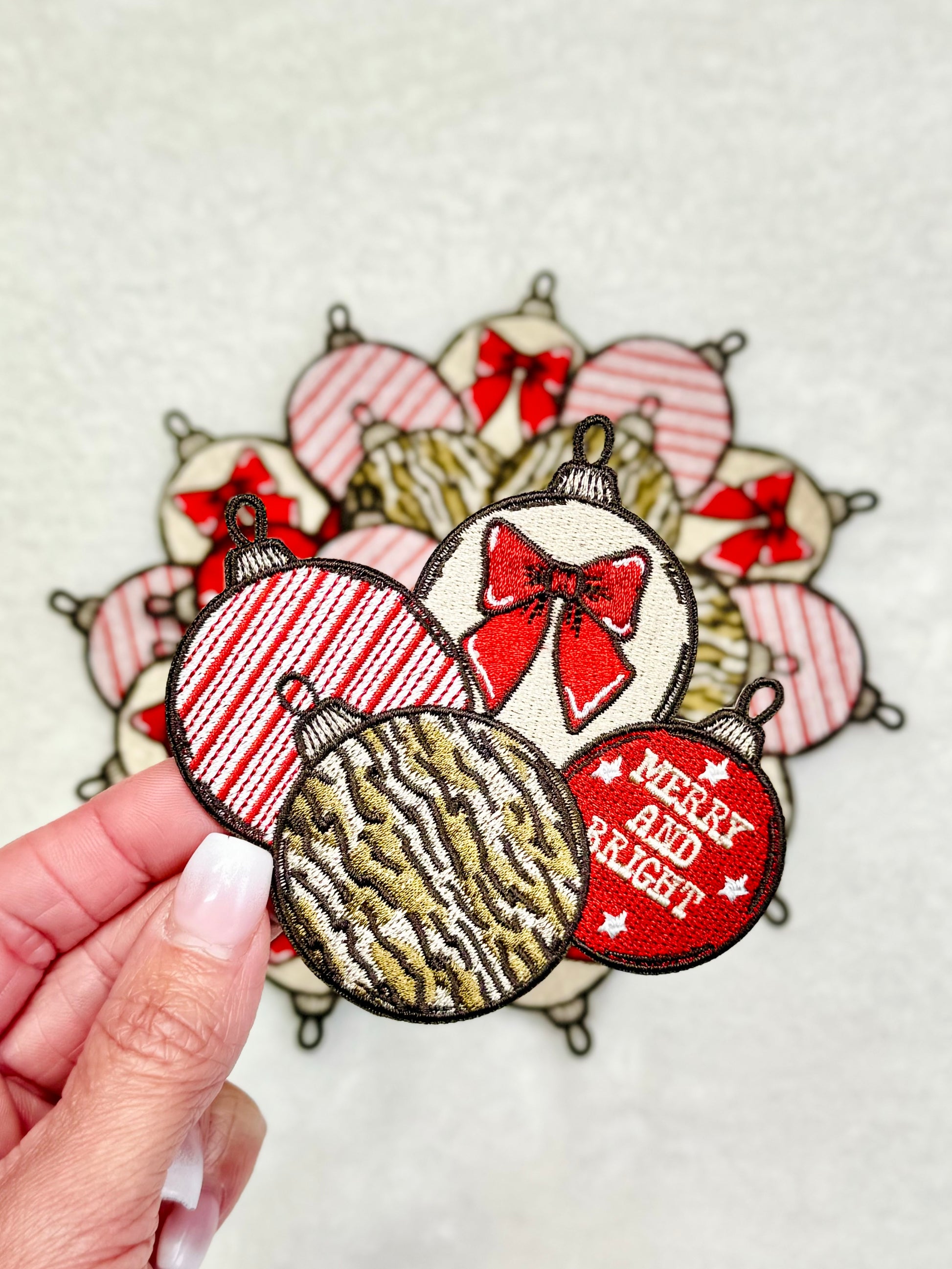 Camo Ornaments Embroidered Patch