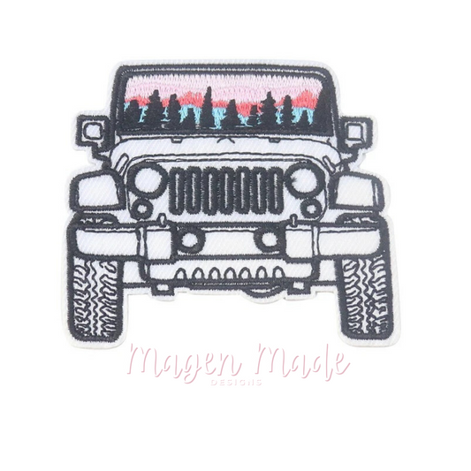 Off Roadin’ Jeep Embroidered Patch