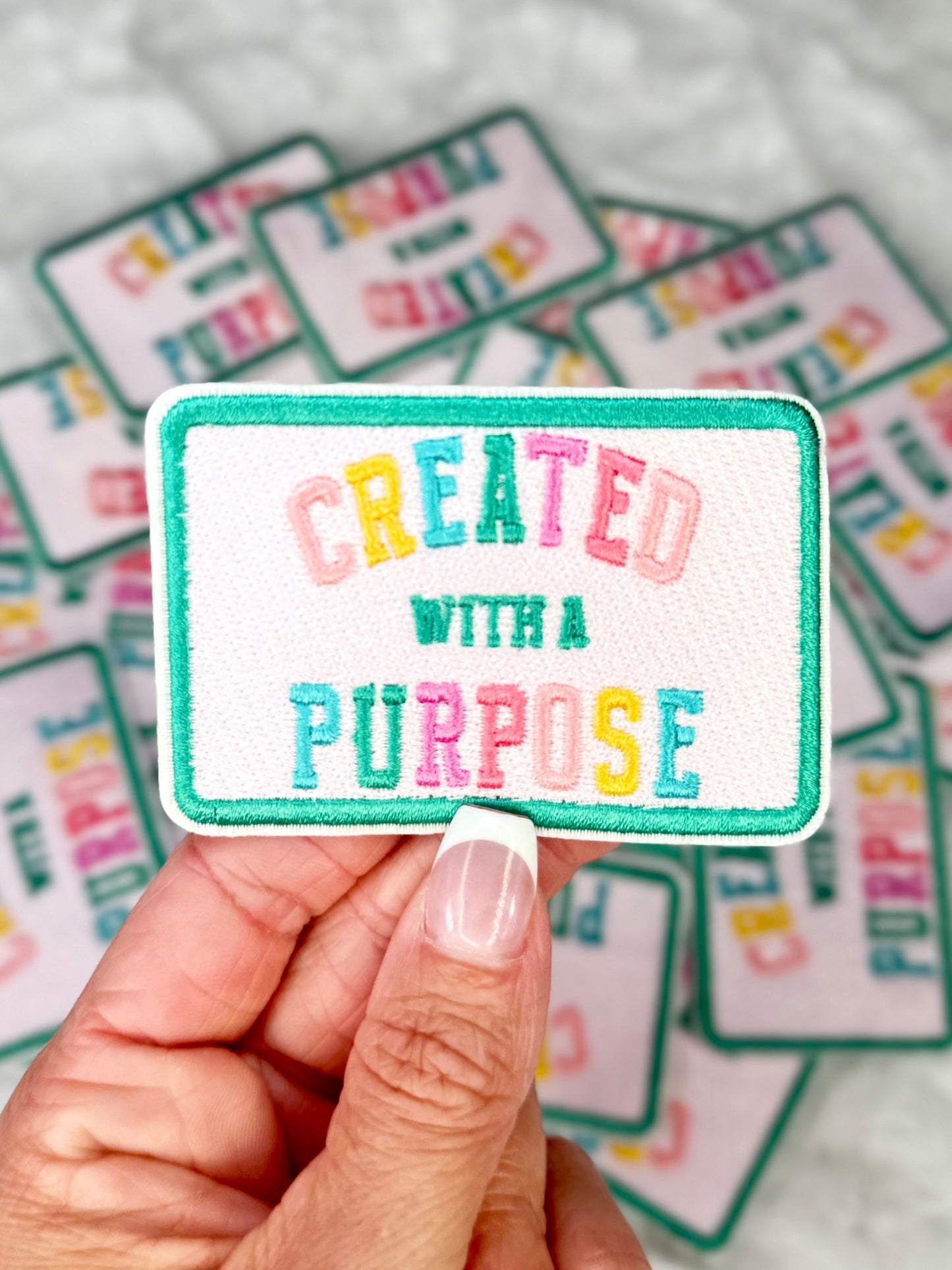 Created With A Purpose Embroidered Patch