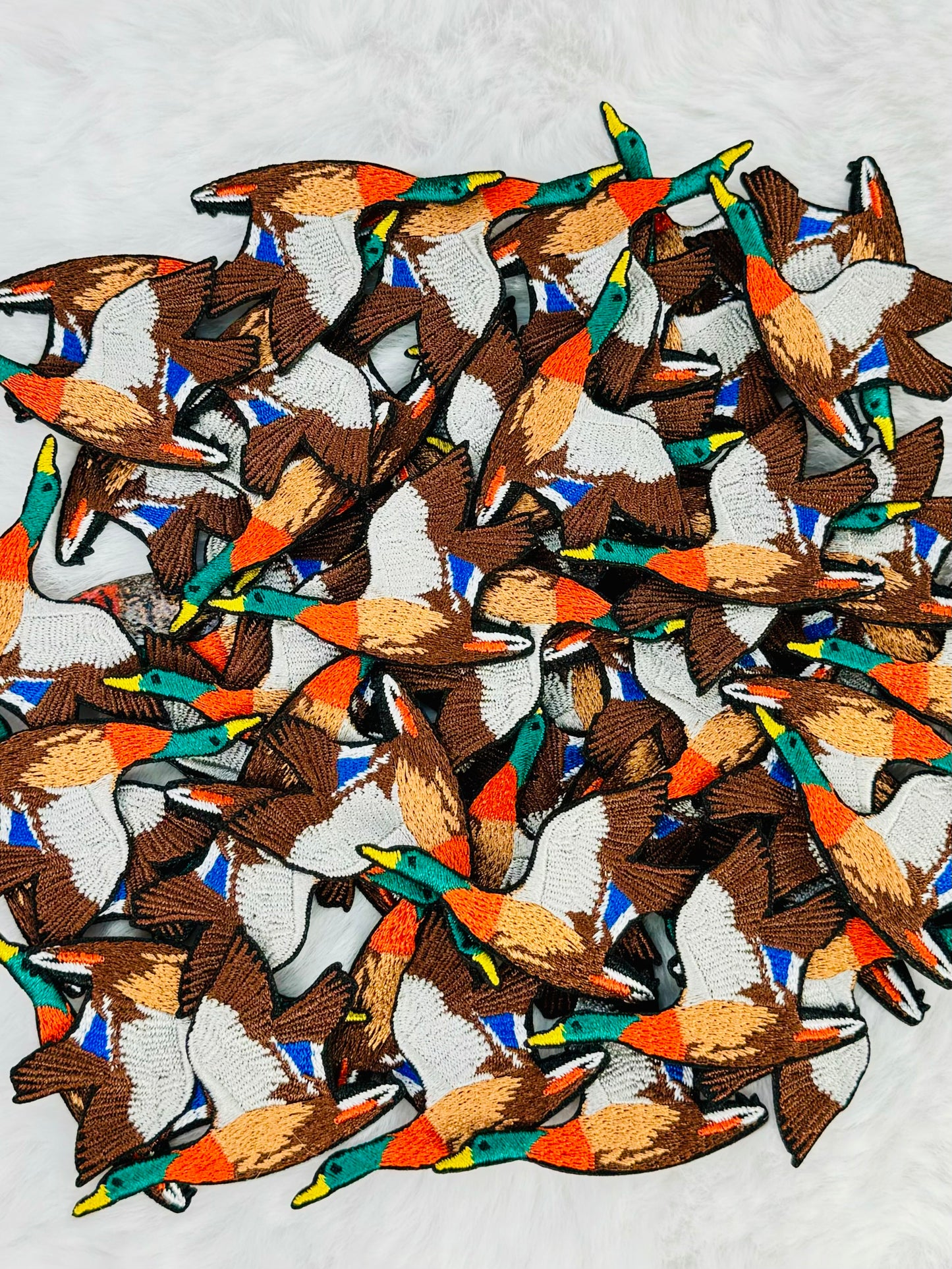 Flying Duck Embroidered Patch