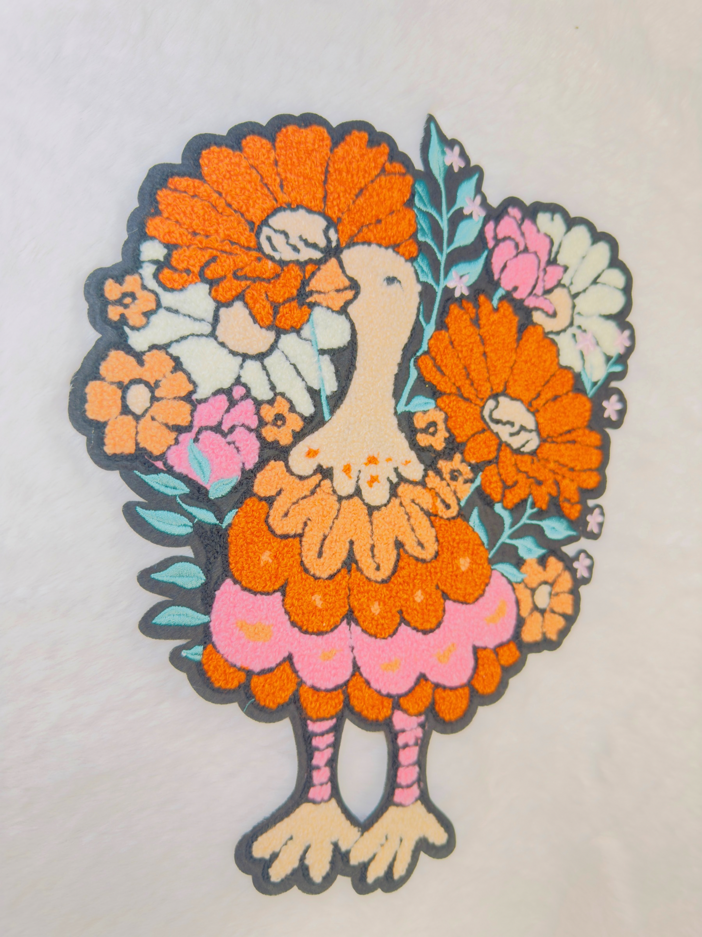 Colorful Turkey Chenille Patch