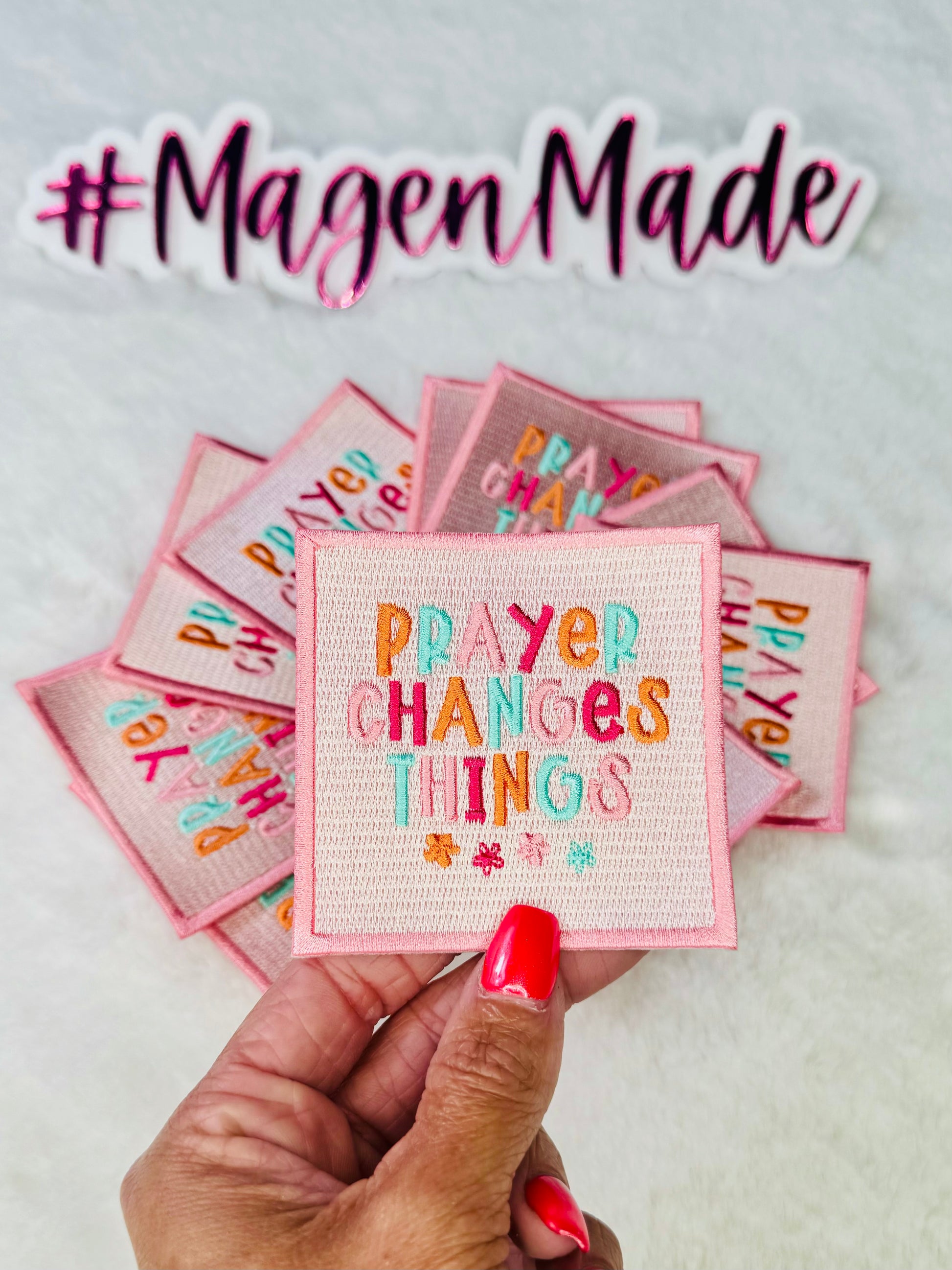 Prayer Changes Things Embroidered Patch