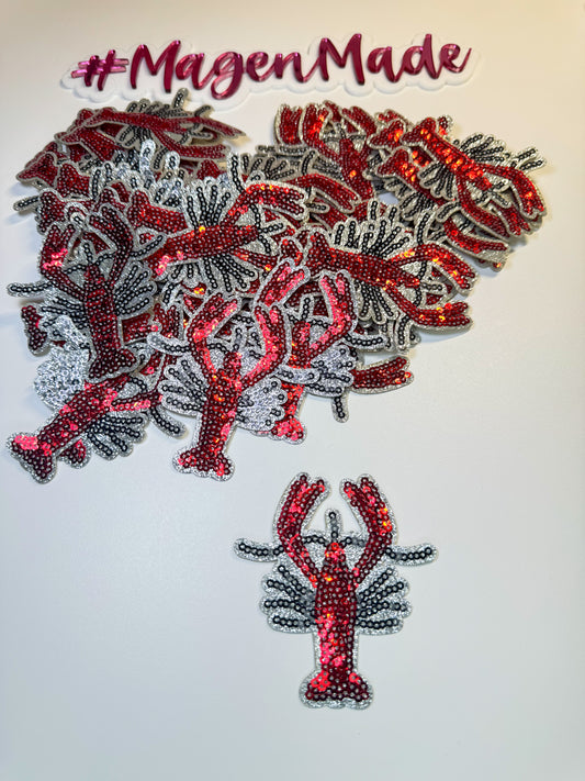 Crawfish Sequin Patch