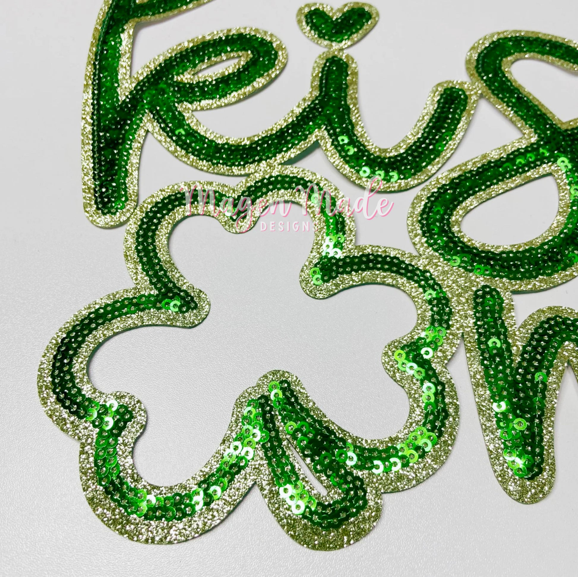 Kiss Me Sequins Patch