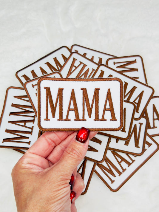 Brown Mama Embroidered Patch