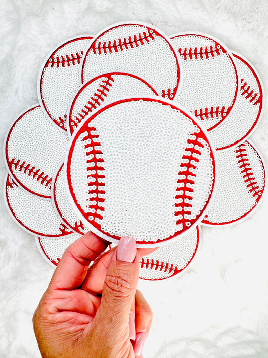 Baseball Sequin Patch