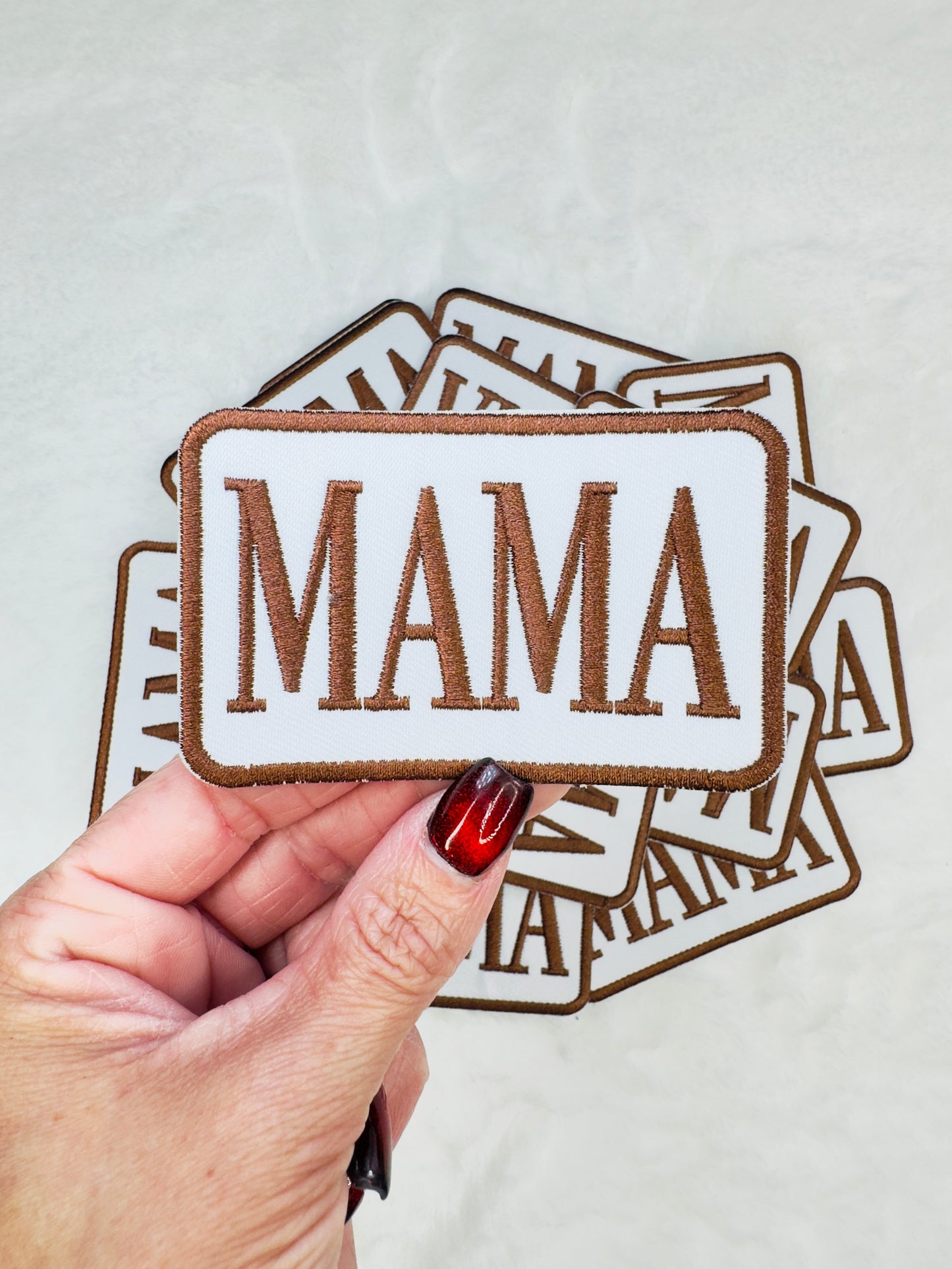 Brown Mama Embroidered Patch