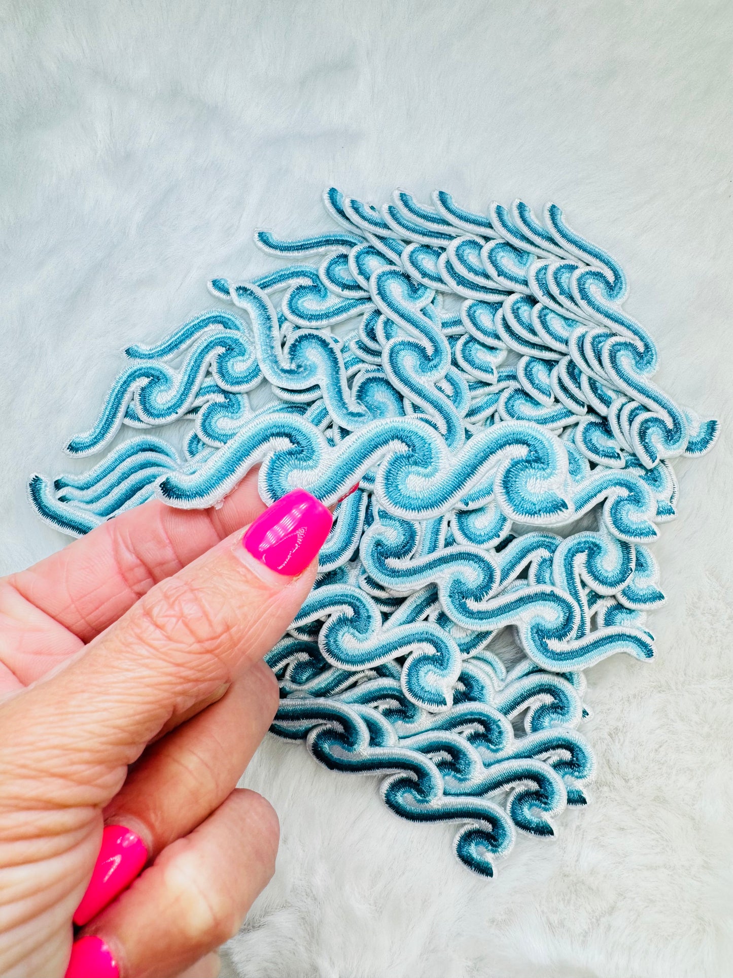 Ocean Waves Embroidered Patch