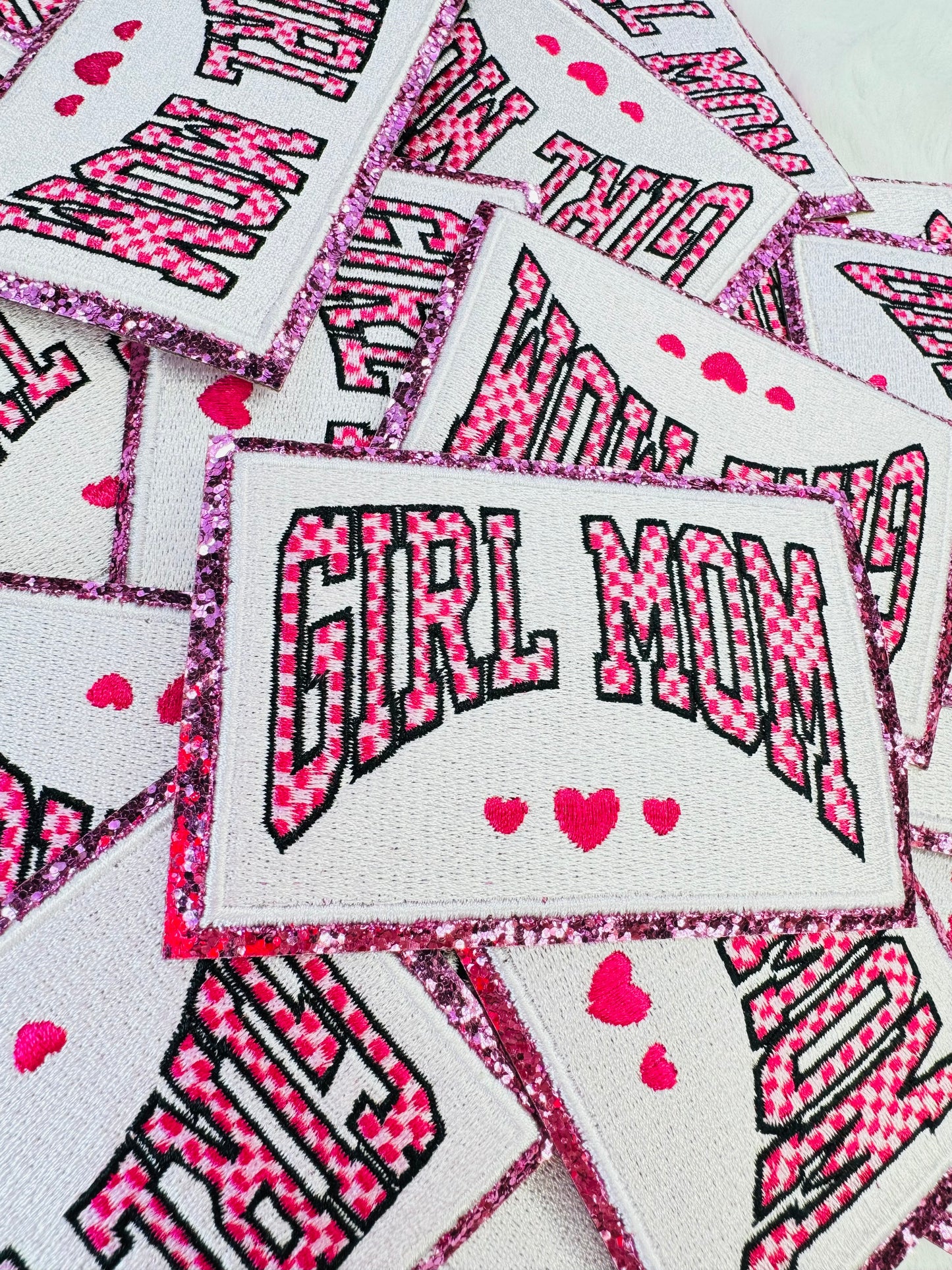 Girl Mom Embroidered Patch