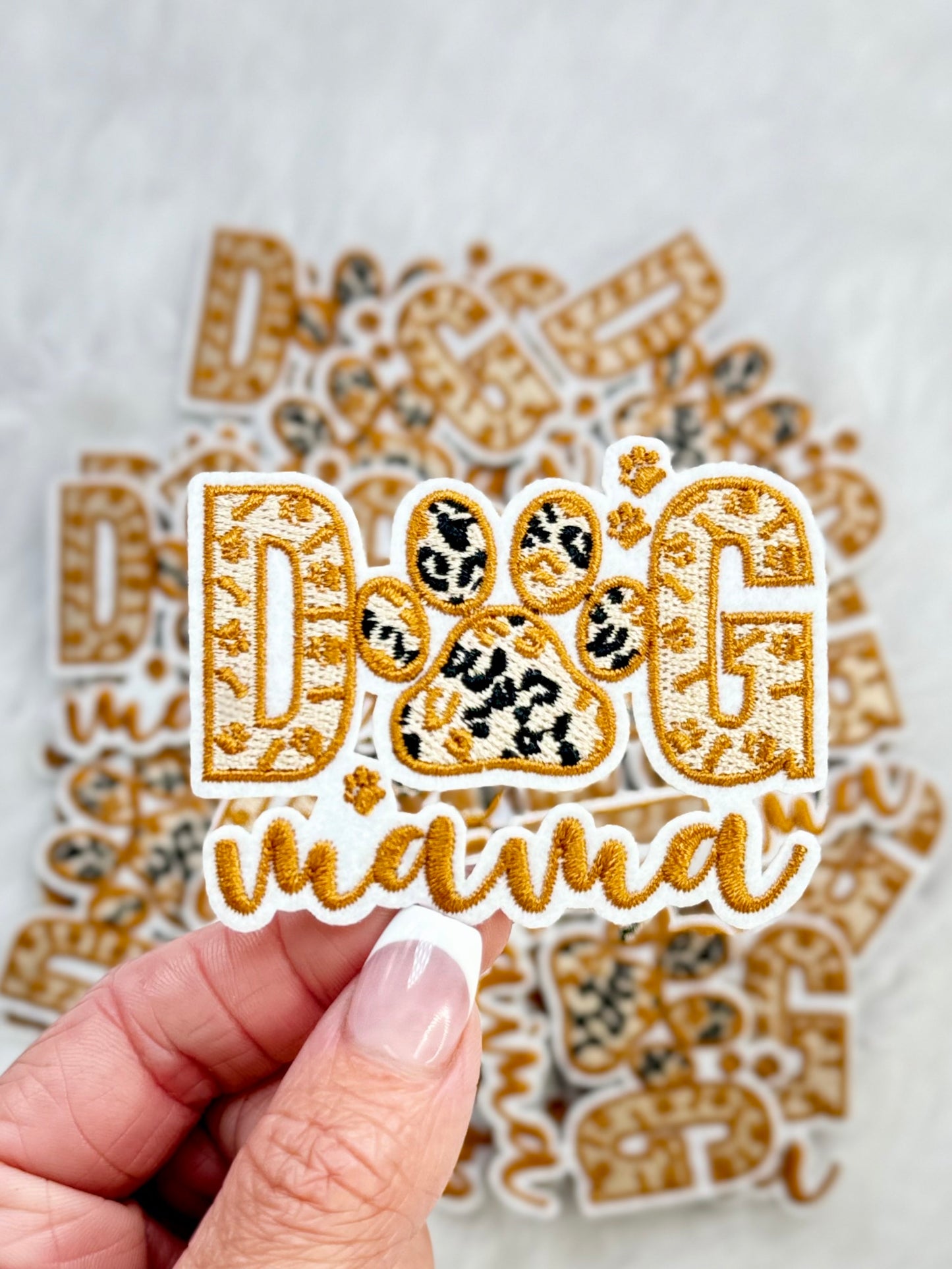 Dog Mama Embroidered Patch