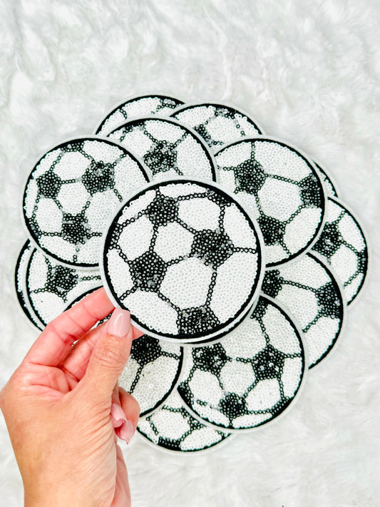 Soccer Sequin Patch
