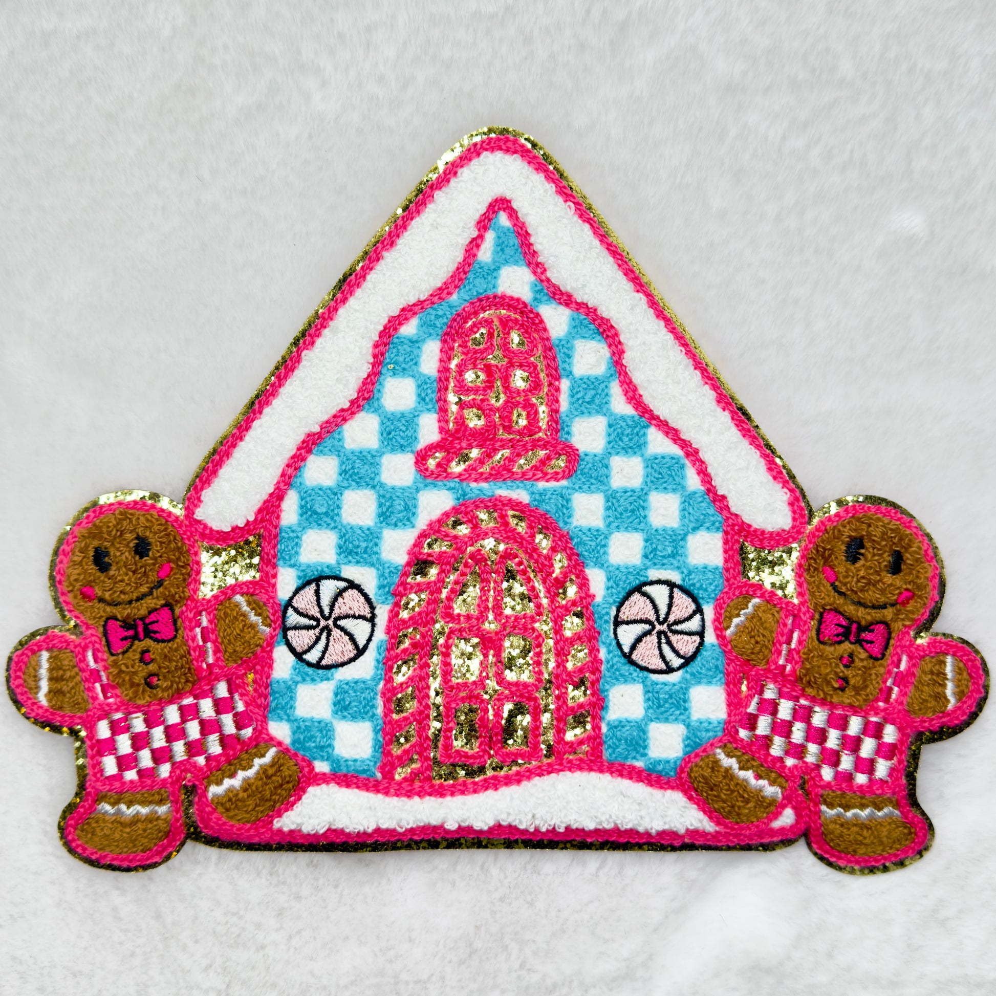 Girly Gingerbread House Patch