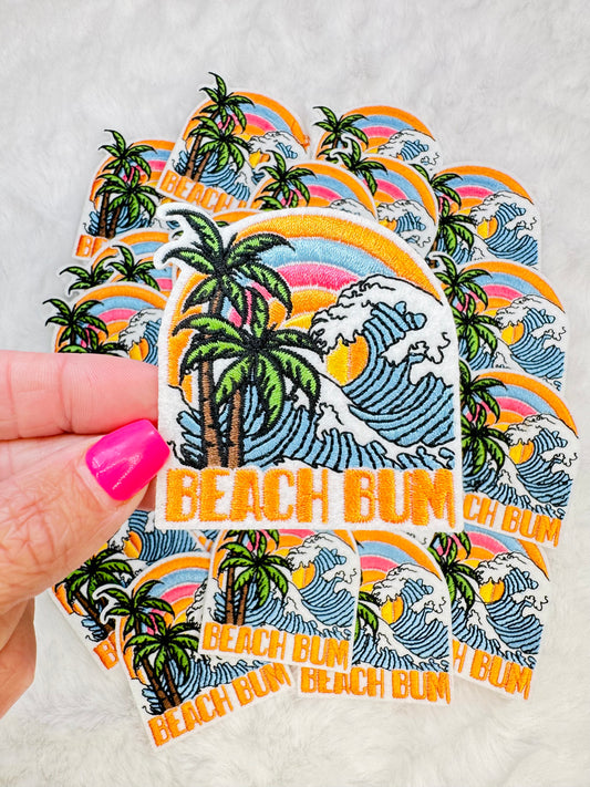 Beach Bum Embroidered Patch