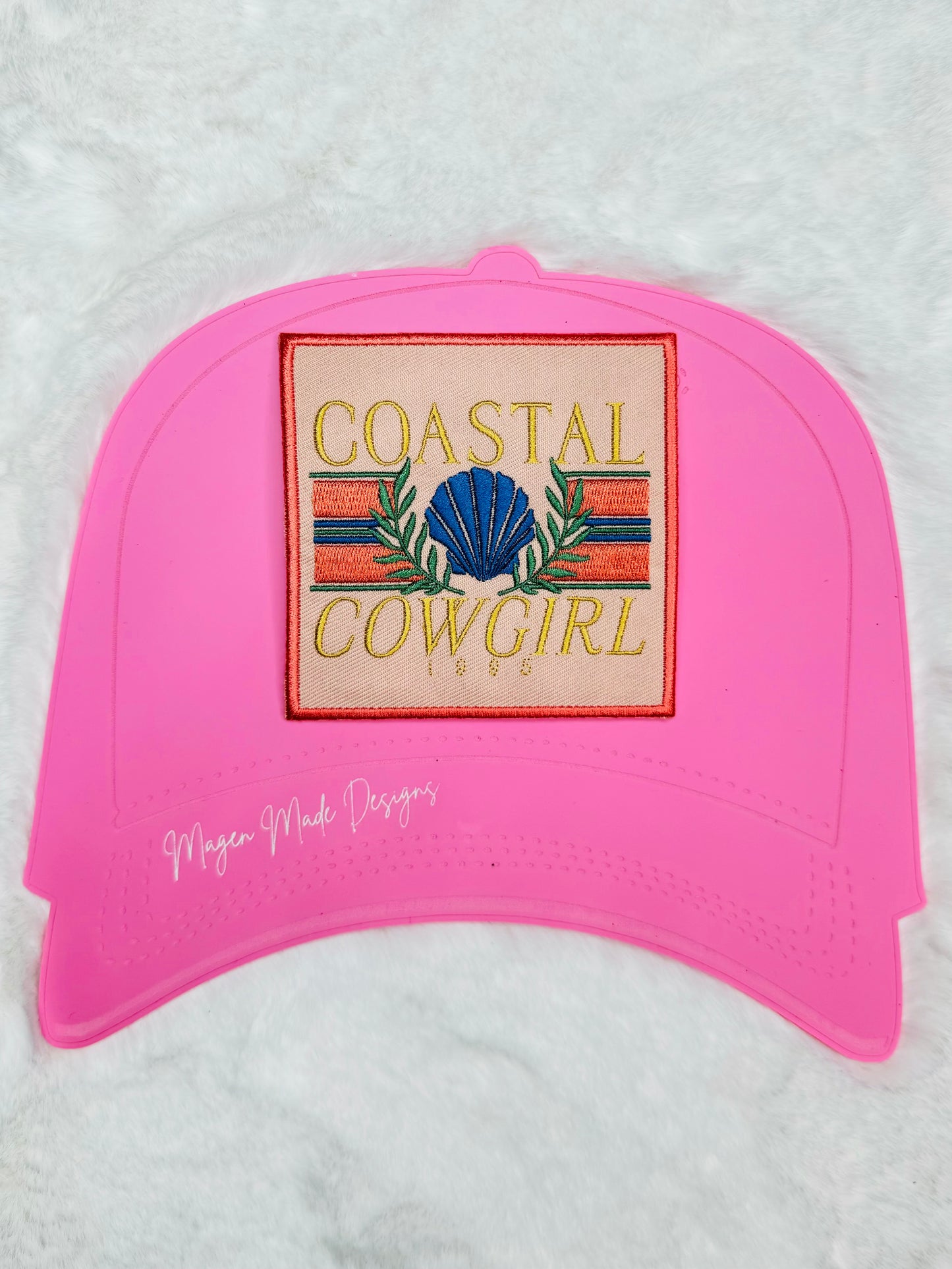 Coastal Cowgirl embroidered patch