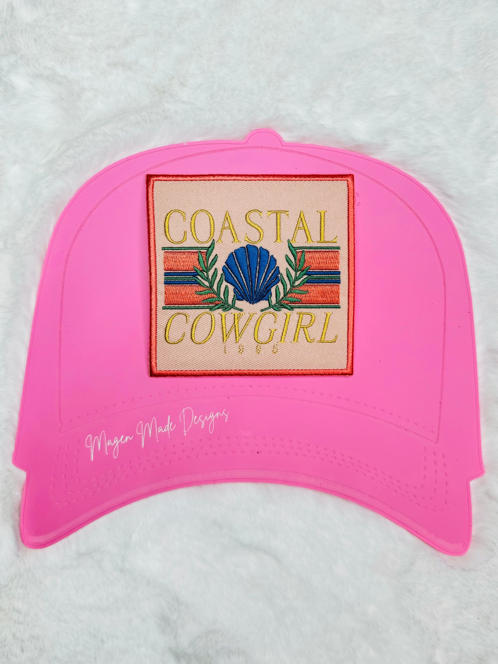 Coastal Cowgirl embroidered patch