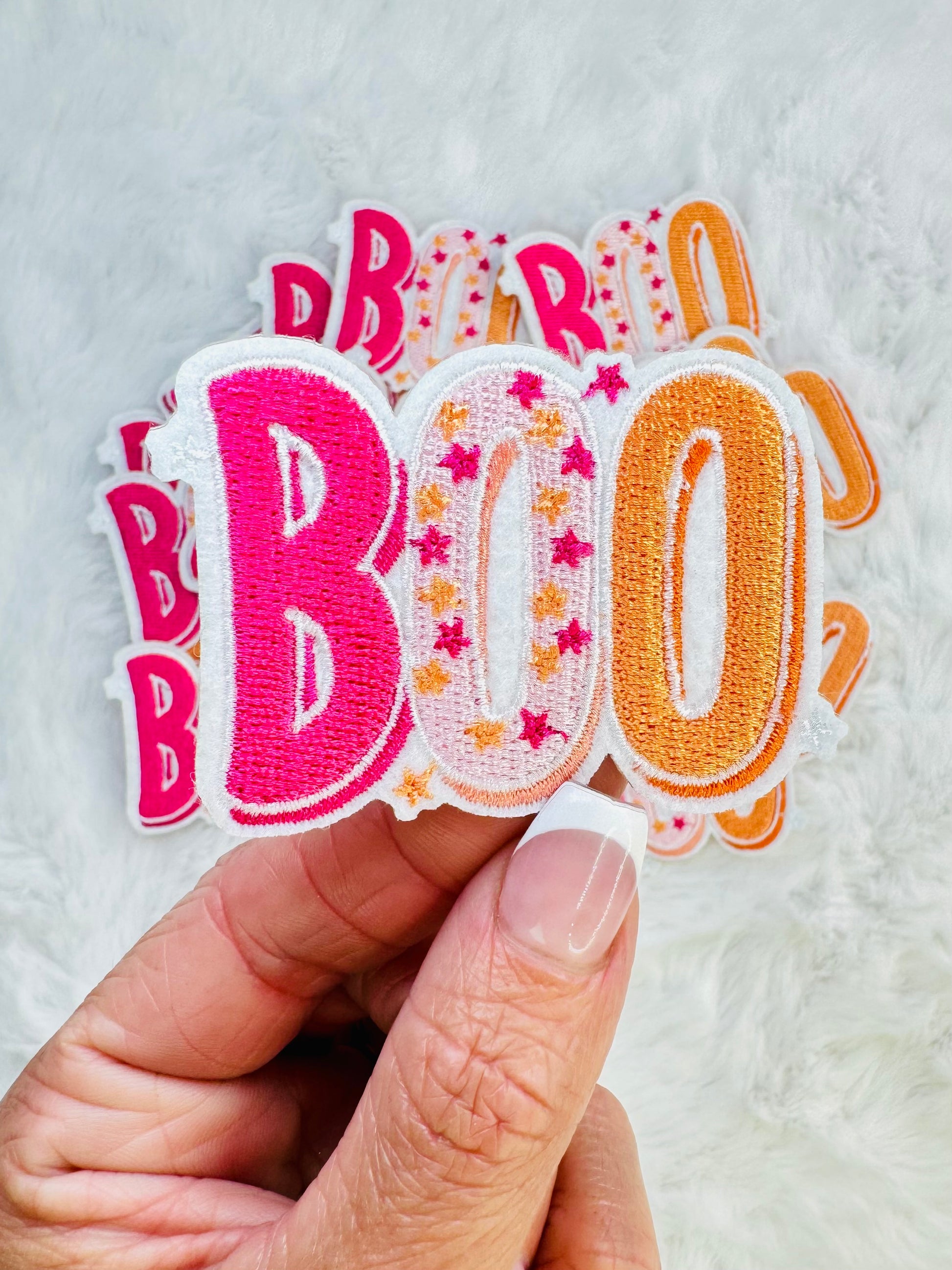 BOO Embroidered Patch