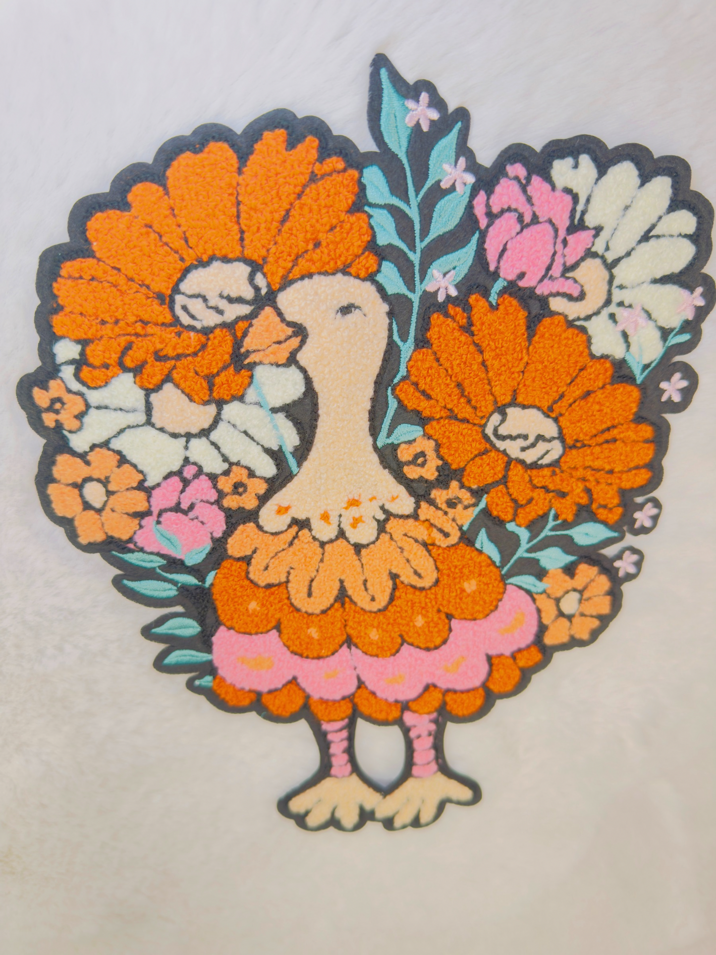 Colorful Turkey Chenille Patch