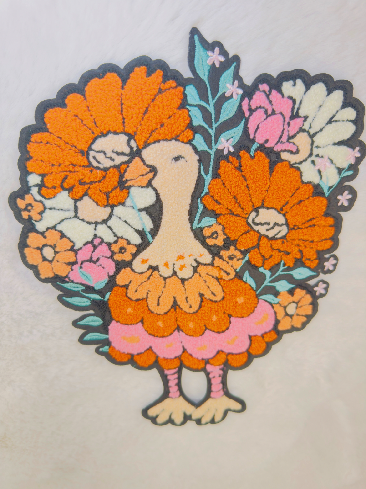 Colorful Turkey Chenille Patch