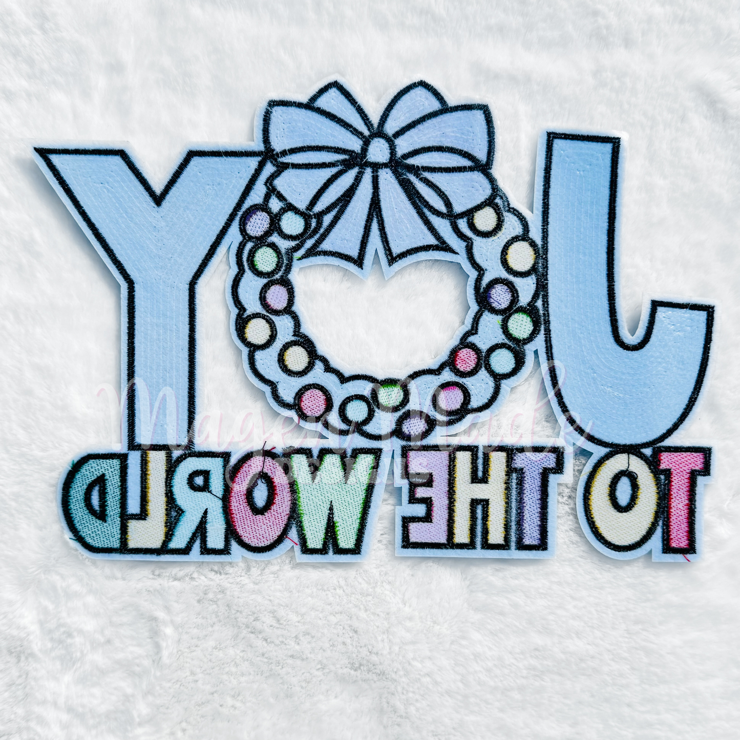 Joy To The World Sequins Patch