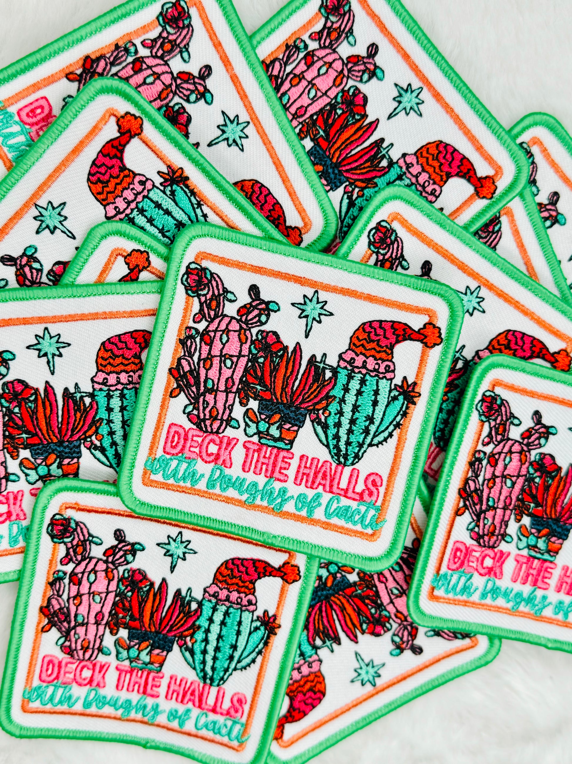 Deck The Halls Western Embroidered Patch