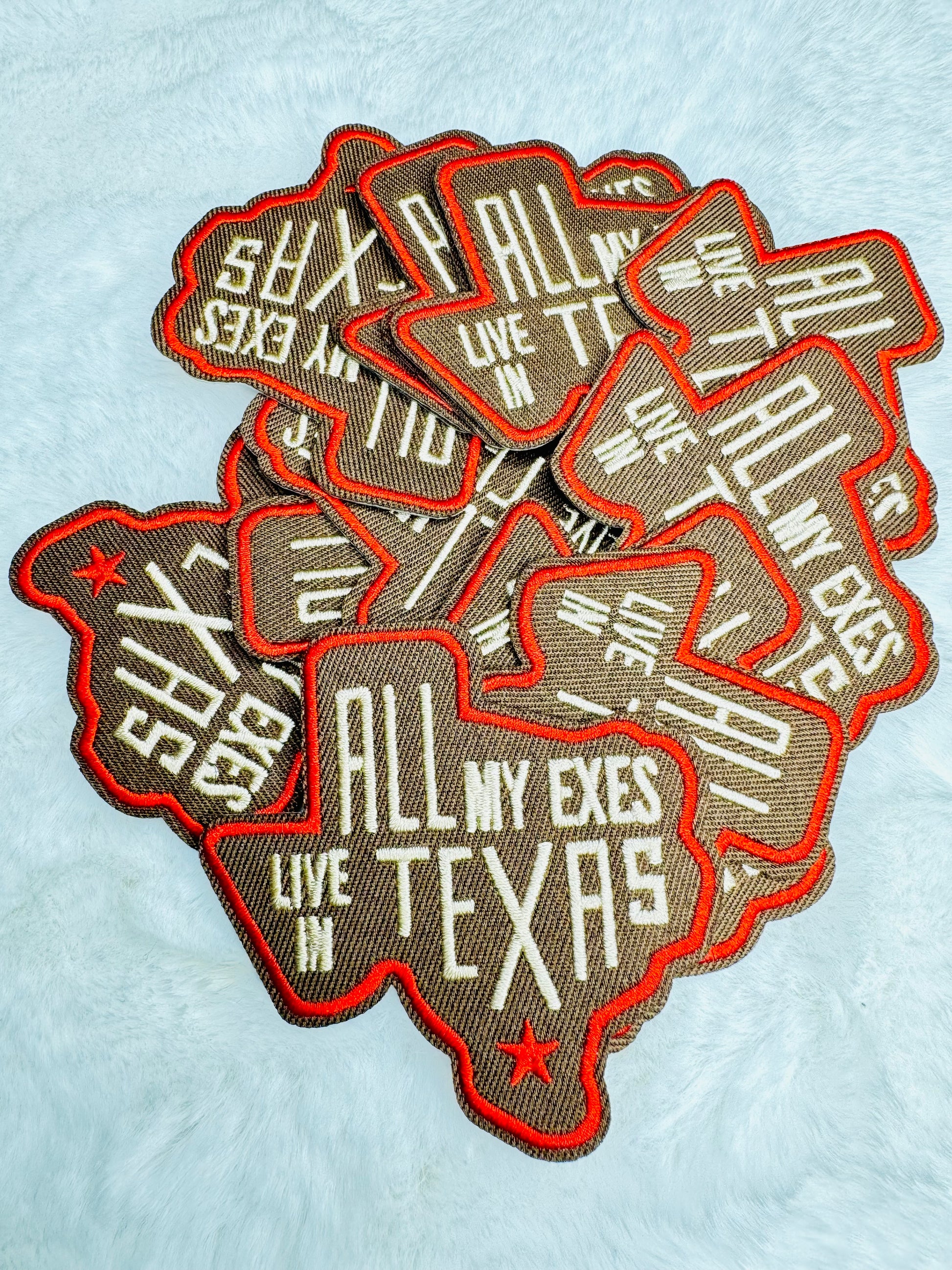 All My Exes Live In Texas Embroidered Patch