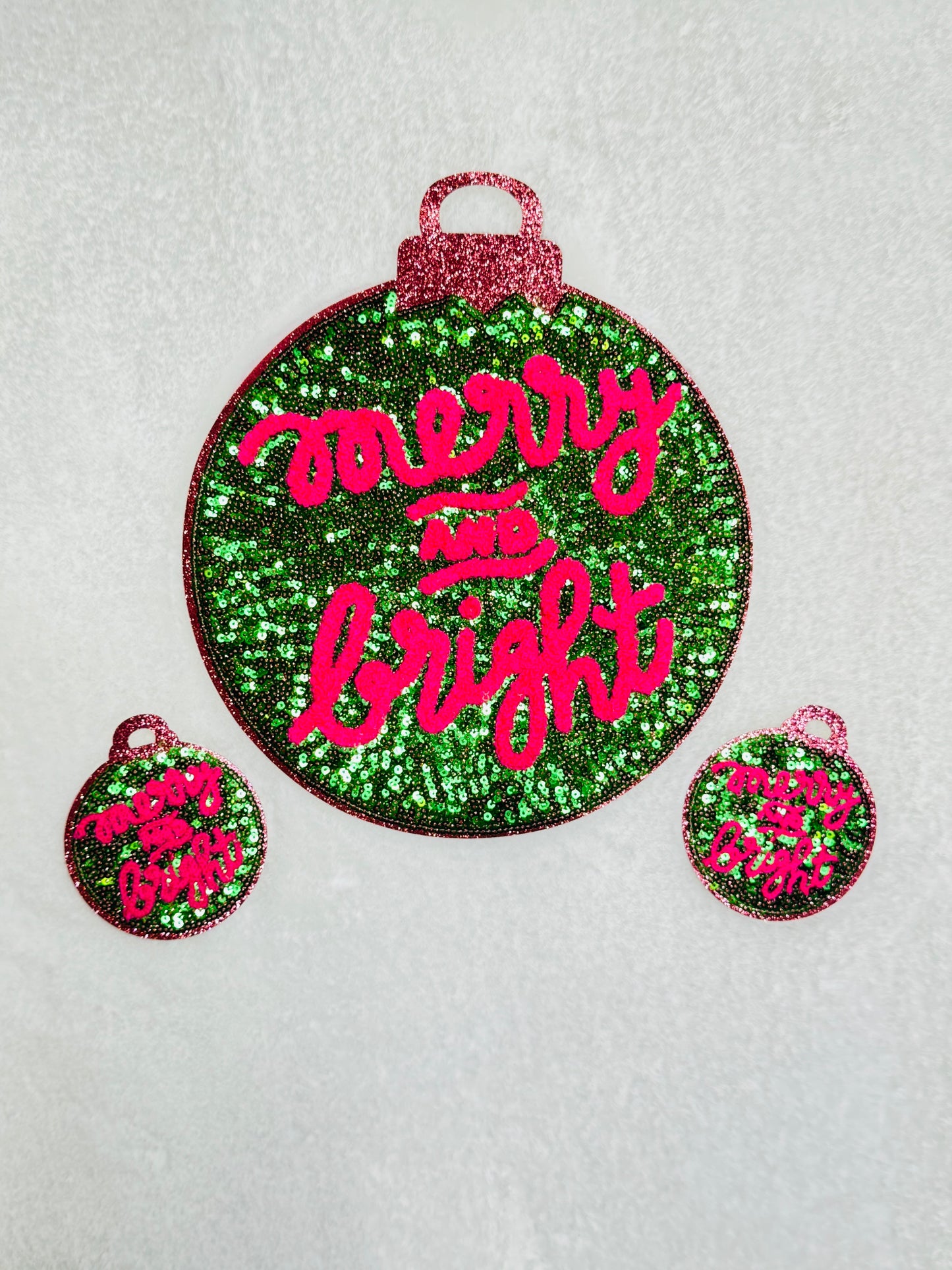 Merry And Bright SMALL Sequins Patch