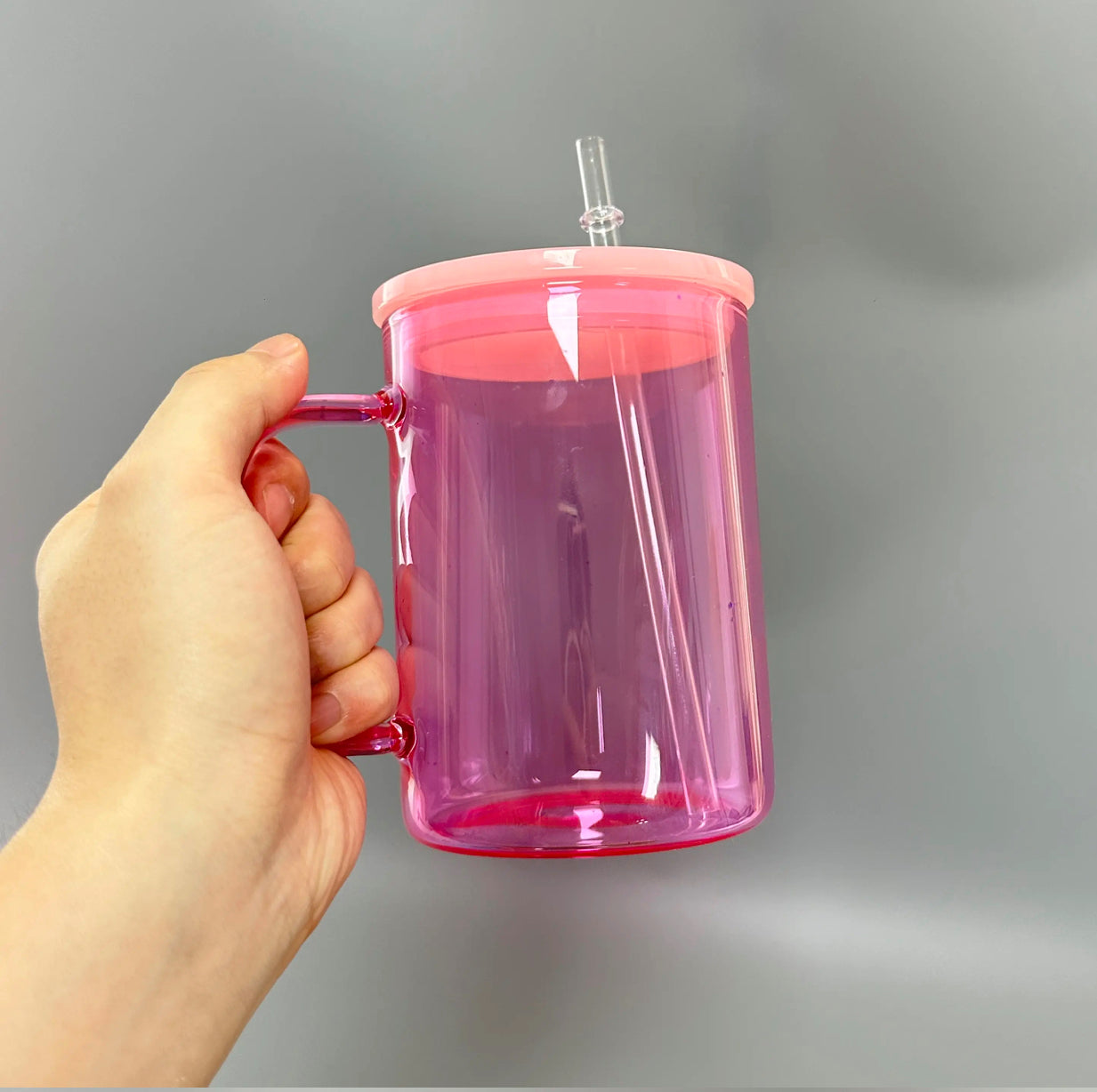 Light pink jelly mug