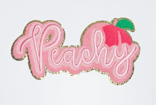 Peachy Chenille Patch